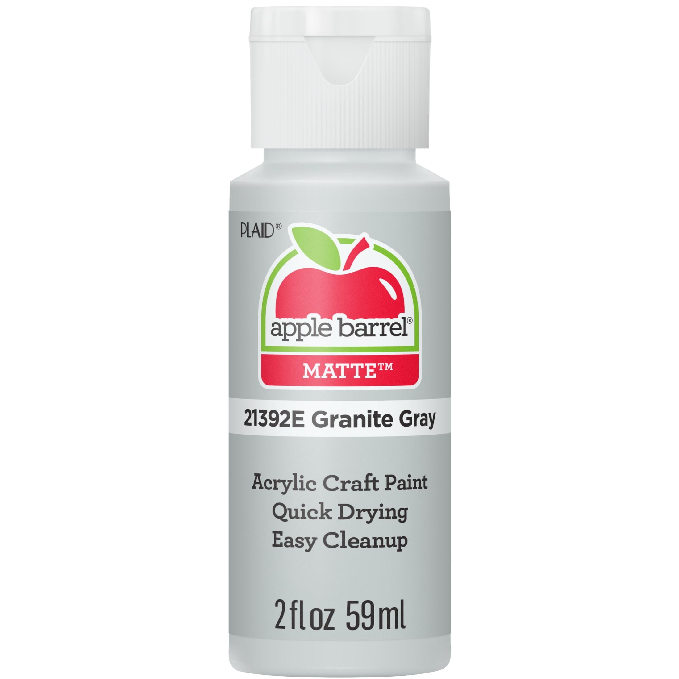 Apple Barrel Acrylic Craft Paint, Matte Finish, White, 2 fl oz
