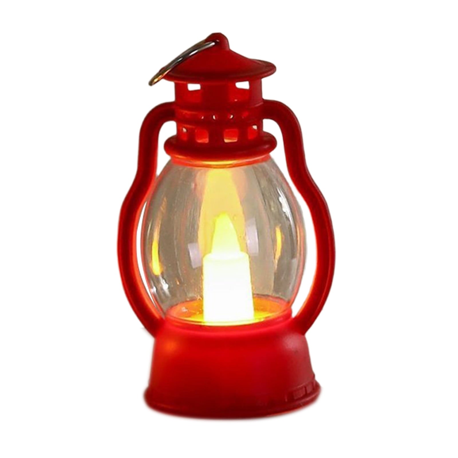 Djiypn Mini Lanterns 2Pack LED Small Lanterns Decorative Indoor Outdoor Hanging Lantern Decorative Candle Light Farmhouse Decor for Weddings Western Camping Party Halloween Christmas Decorations