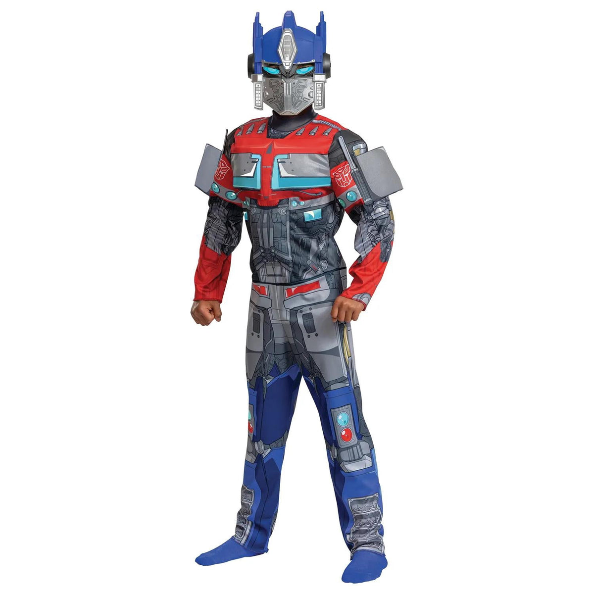 Disguise Boys' Transformers Rise of the Beasts Classic Optimus Prime Muscle Jumpsuit Costume - Size 7-8