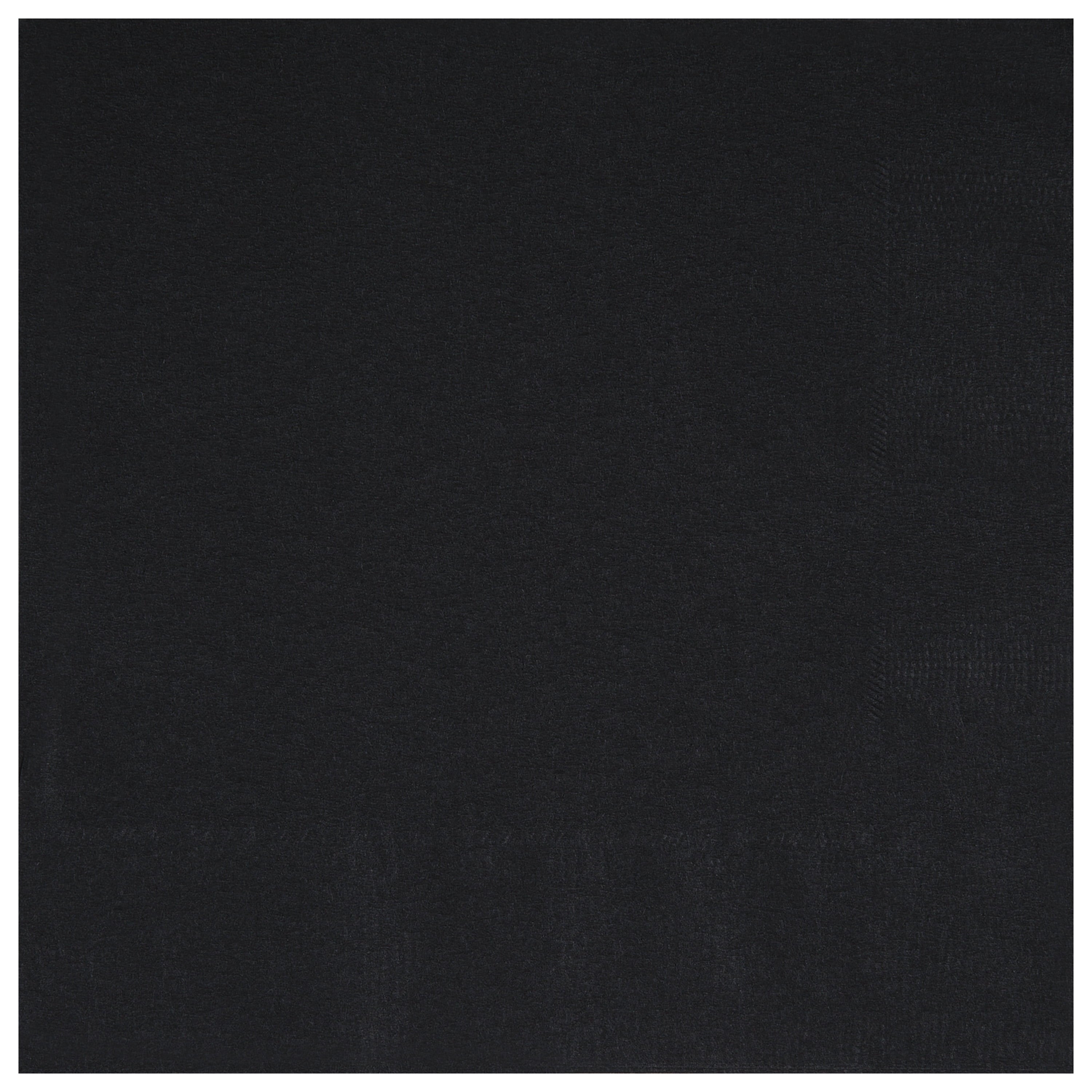 75 Count 6.5IN x 6.5IN Black Disposable Paper Napkins by Way To Celebrate