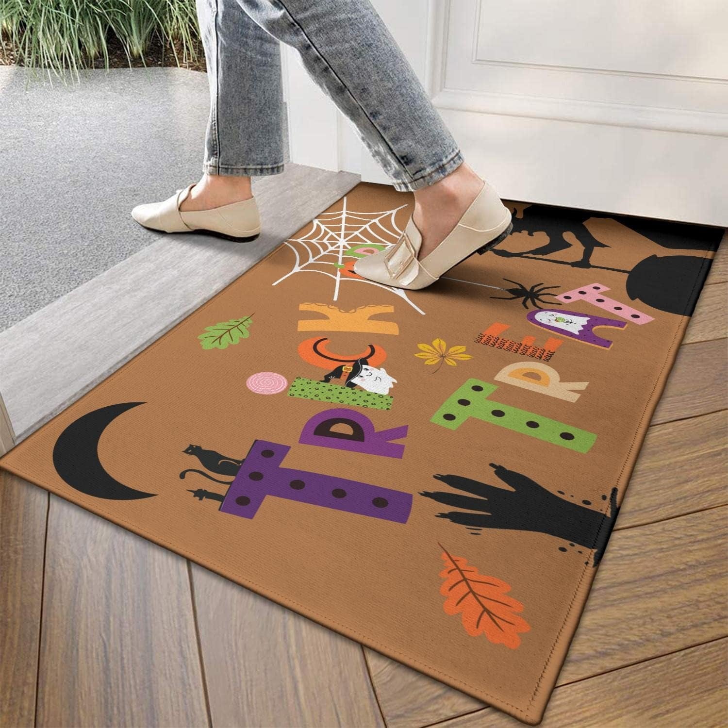 Bear Rugs Tribal Doormat Non-Slip Absorbent Resist Dirt Front Door Mat Machine Washable Welcome Mats Outdoor Inside Floor Rugs for Entryway 30" X 17"…