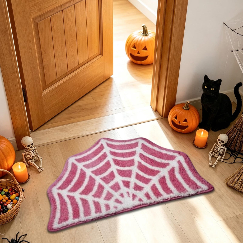 Yhmxh Halloween Bathroom Rugs, Halloween Pumpkin Bath Mats, Farmhouse Halloween Rugs for Bathroom Decorations for The Home, Holiday Cute Pumpkin Decor Non-Slip 15.7x23.6 Inches
