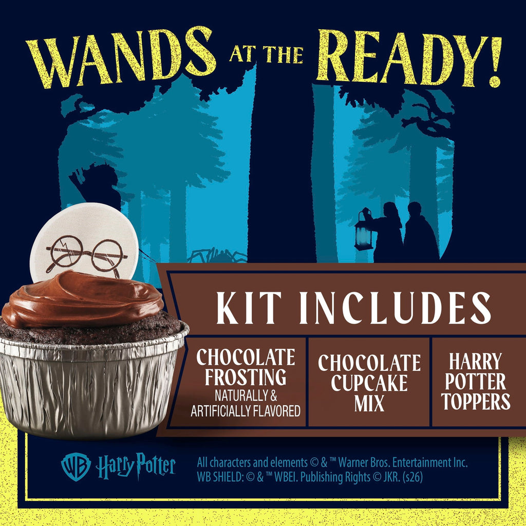 Betty Crocker Harry Potter Forbidden Forest Chocolate Cupcake Kit, 6 Count, 13.3 oz