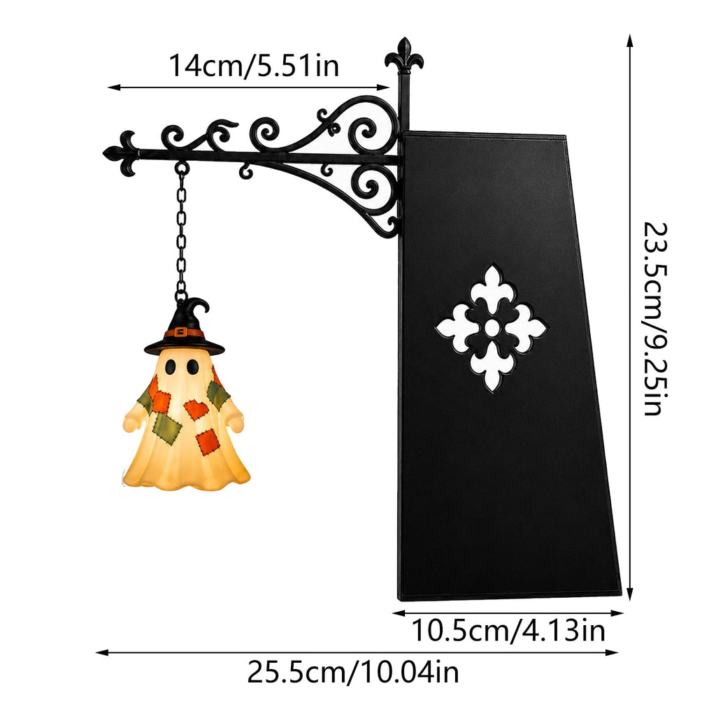 Nkmbld Halloween Bookshelf Lamp, Vintage Library Lantern Decorative Bookshelf Lighting, Hanging Ghost Lantern Book Shelf Light, Halloween Decorations Indoor
