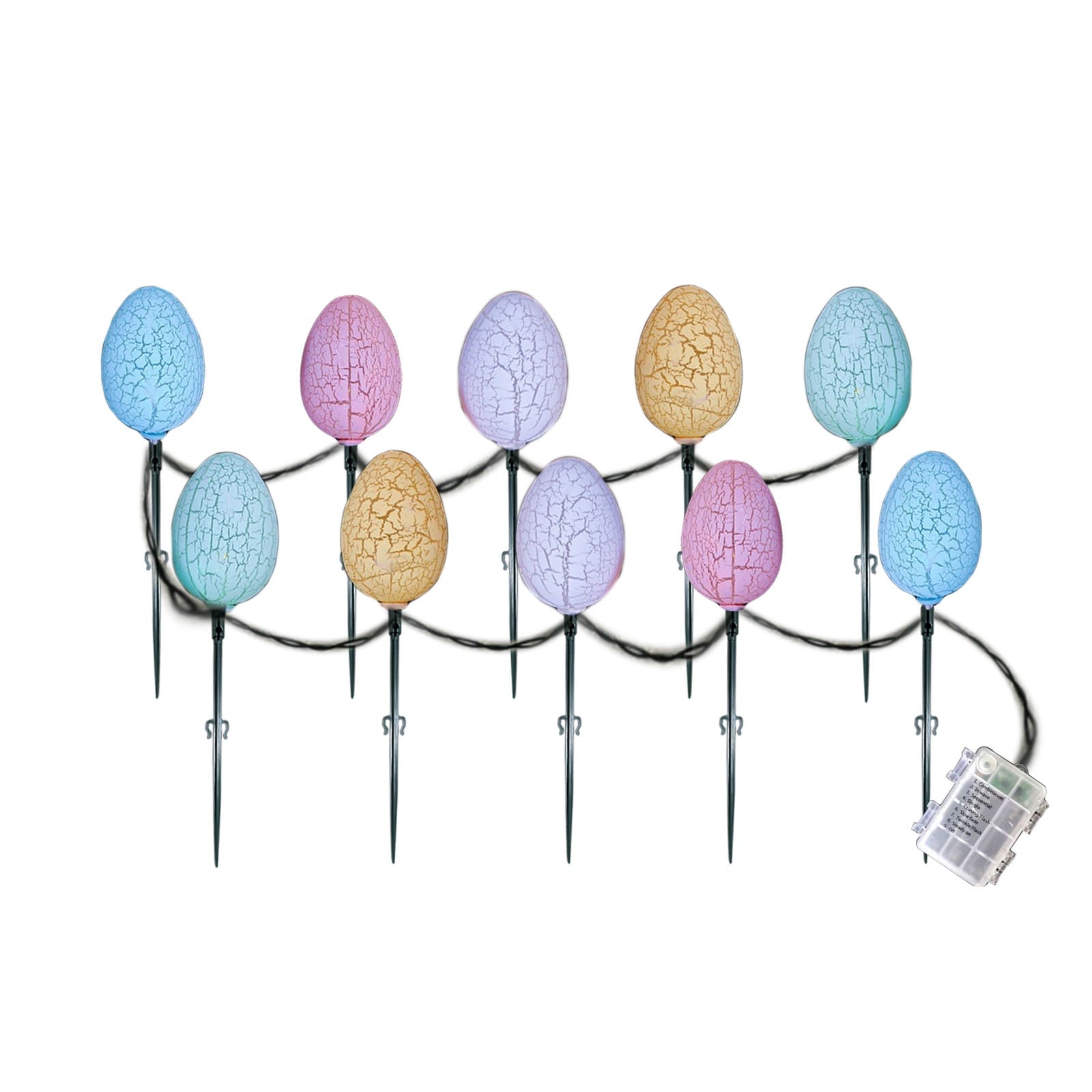 Stijggn 10 Easter Lights Outdoor Easter Decor LED Bunny Lights Plug in Easter Lights String for Indoor Outdoor Spring Decor & Easter Decor