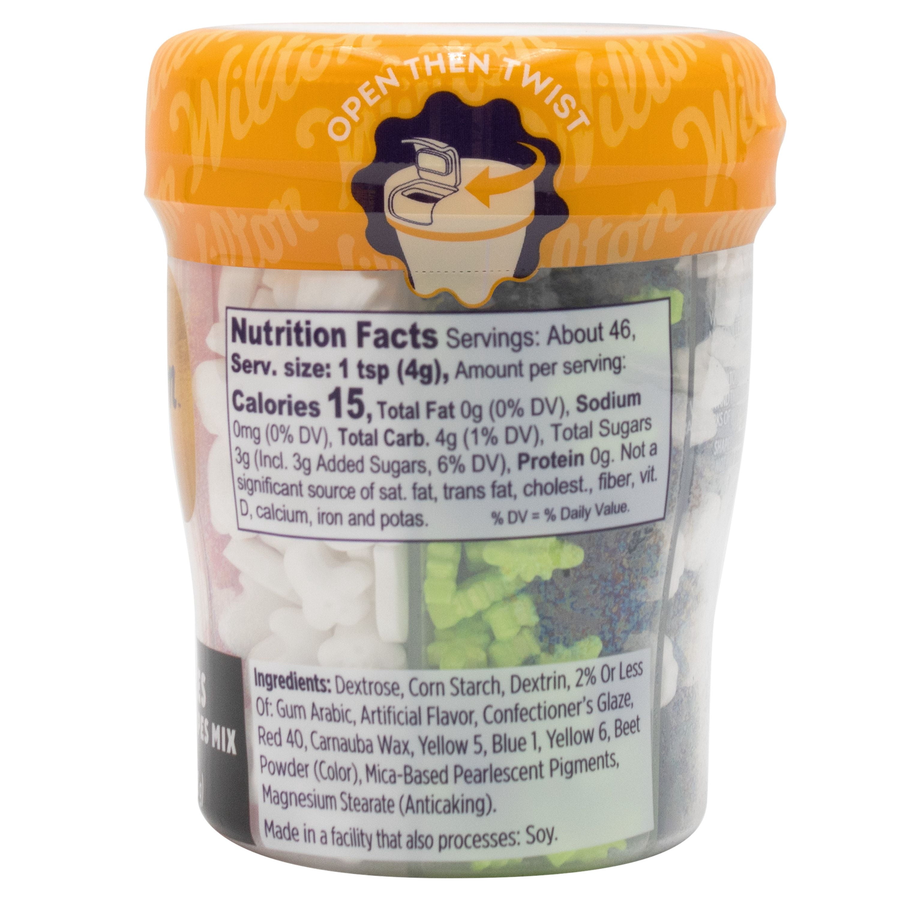 Wilton Halloween Shapes Edible Sprinkle Mix, 6-Cell Variety Pack with Witches Hat, Pumpkins, Spiders, Ghosts & Skulls Shapes, 6.4 oz.