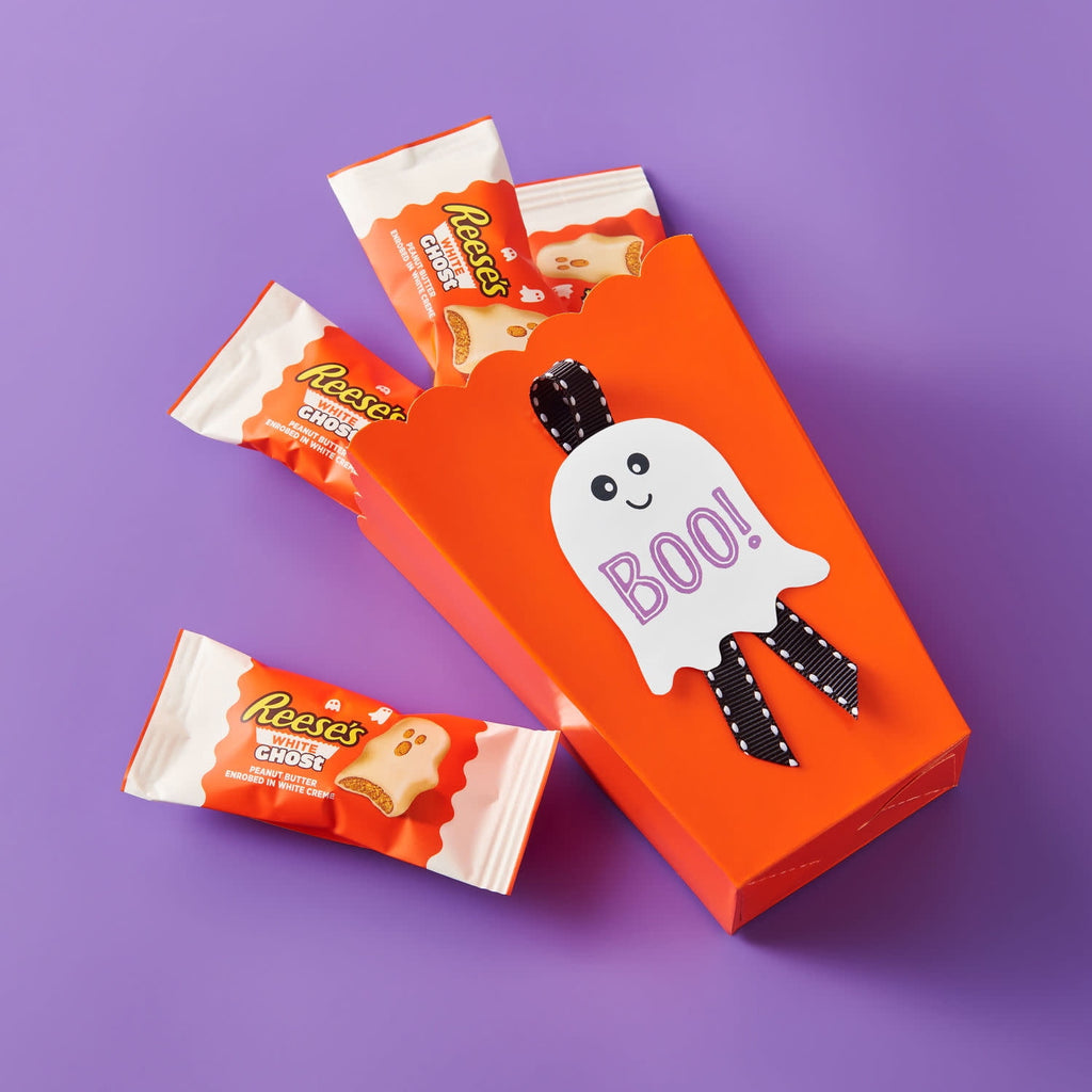 (2 pack) Reese's White Creme Snack Size Peanut Butter Ghosts Halloween Candy, Bag 9.6 oz