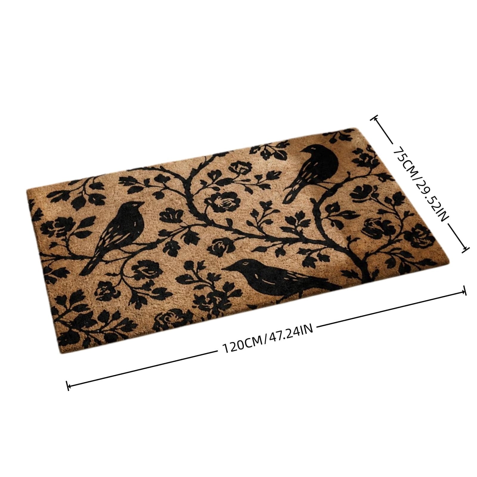 Patriotic Door Mat 4th of July Bow Flag Floor Doormats Independence Day Star Welcome Non Slip Mats for Front Porch Decor 16*24in Black