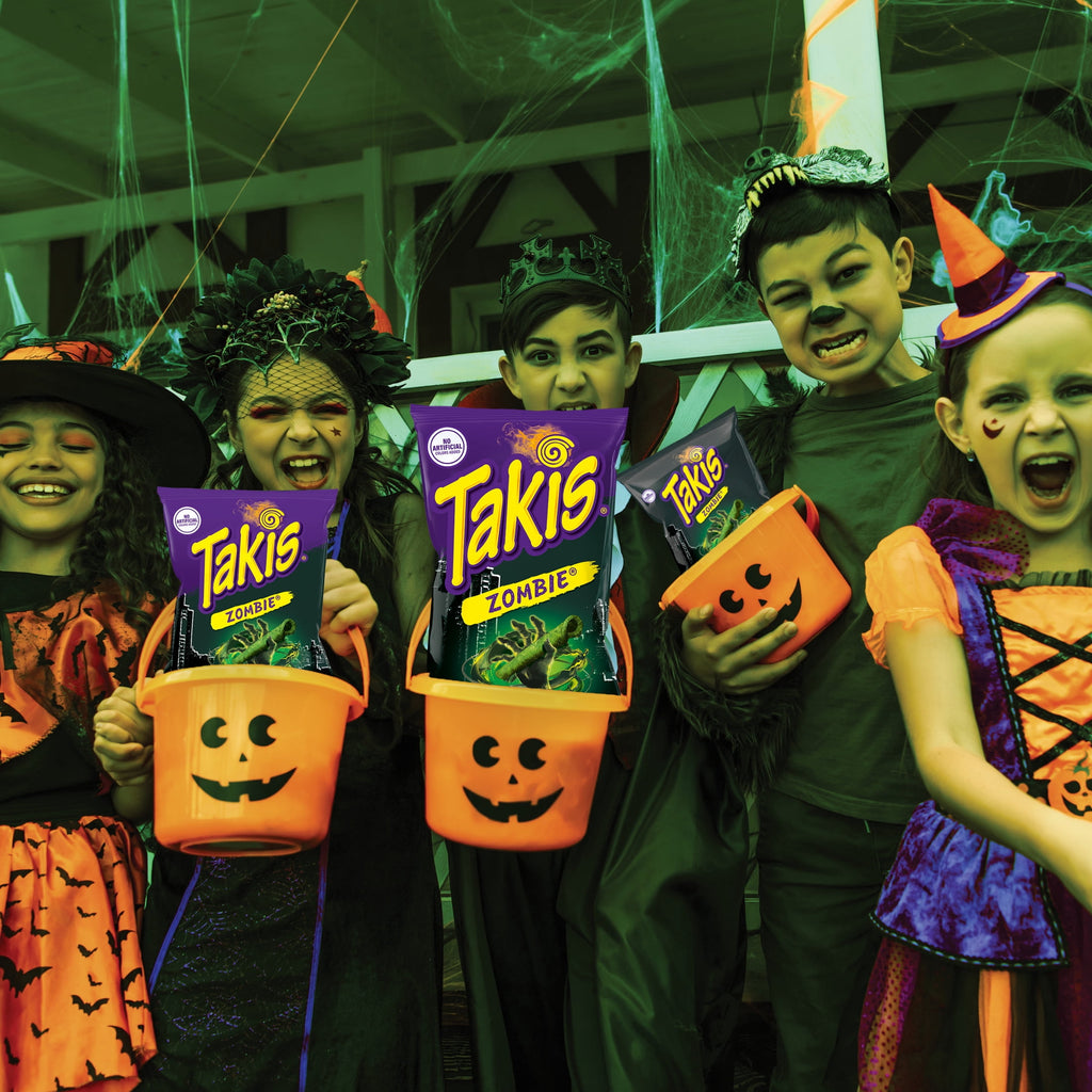 Takis Zombie 18 pc / 1 oz Multipack, Habanero & Cucumber Rolled Tortilla Chips