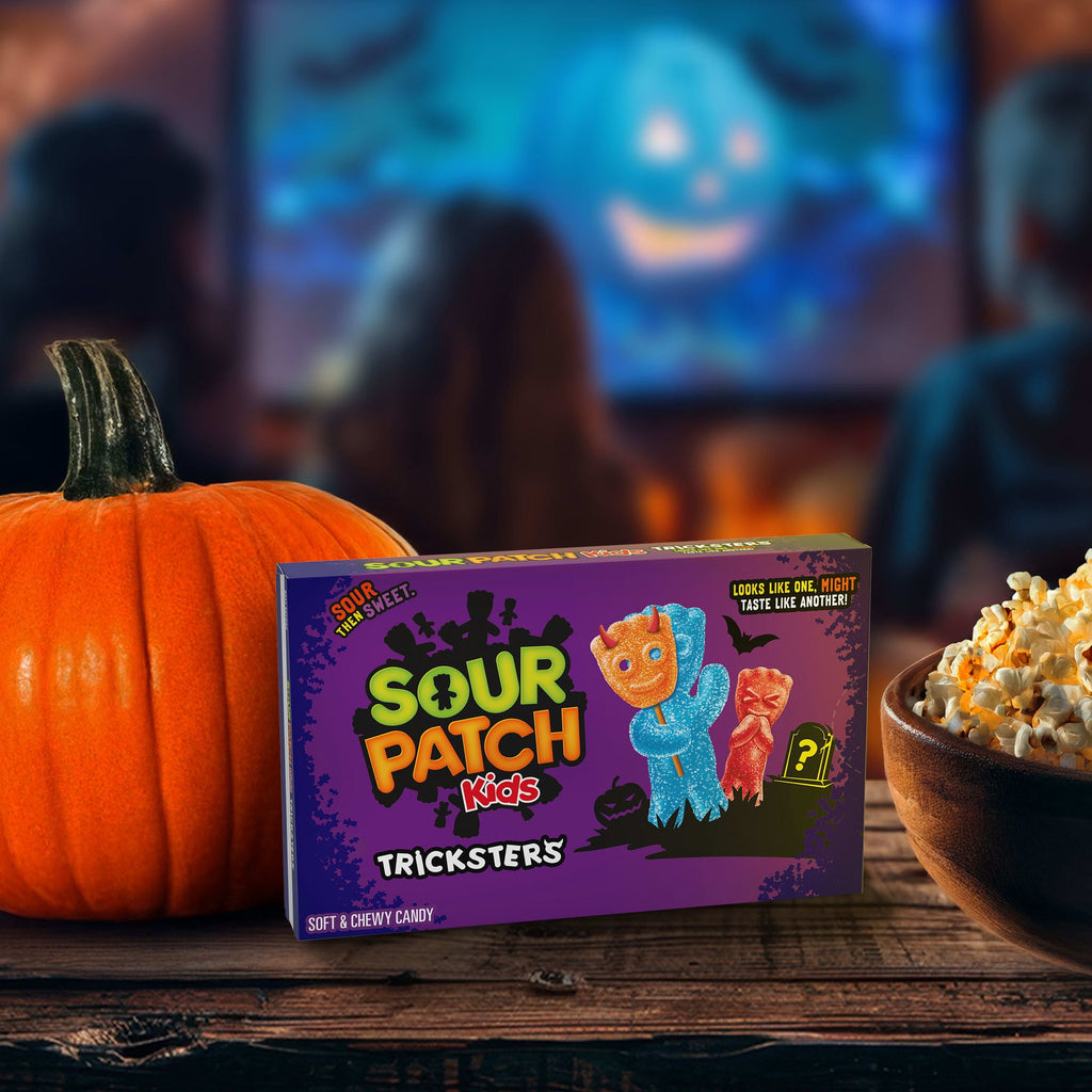 SOUR PATCH KIDS Tricksters Soft & Chewy Gummy Halloween Candy, 3.52 oz
