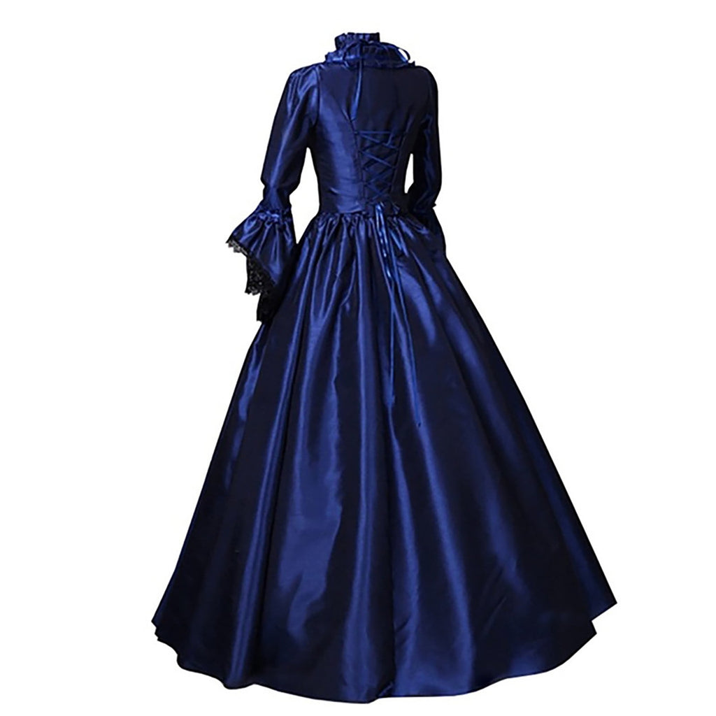UPPADA Halloween Costumes for Women Cute 2024 Victorian Dress Ball Gown for Women Medieval Halloween Costumes Plus Size Vintage Dresses Floor Length Gothic Clothes