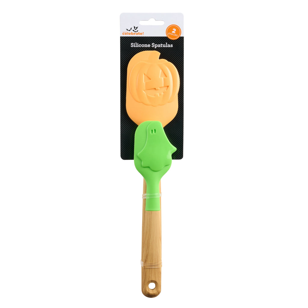 Way To Celebrate 2-Piece Halloween Spatula Set, Orange, Green