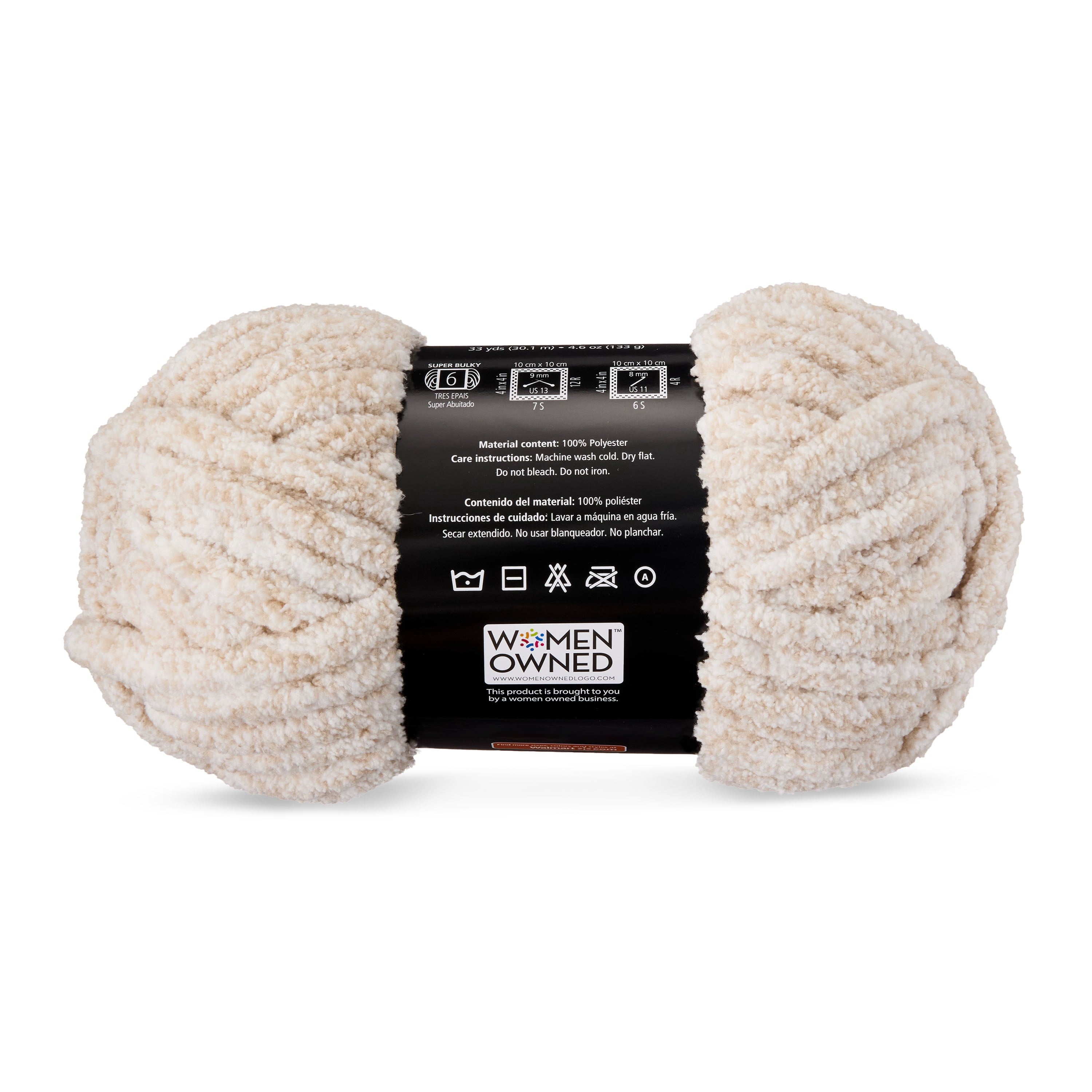 Mainstays Chenille Heathered Yarn Multi-Pastel, 33 Yards, 100 Percent Polyester, Super Bulky Weight