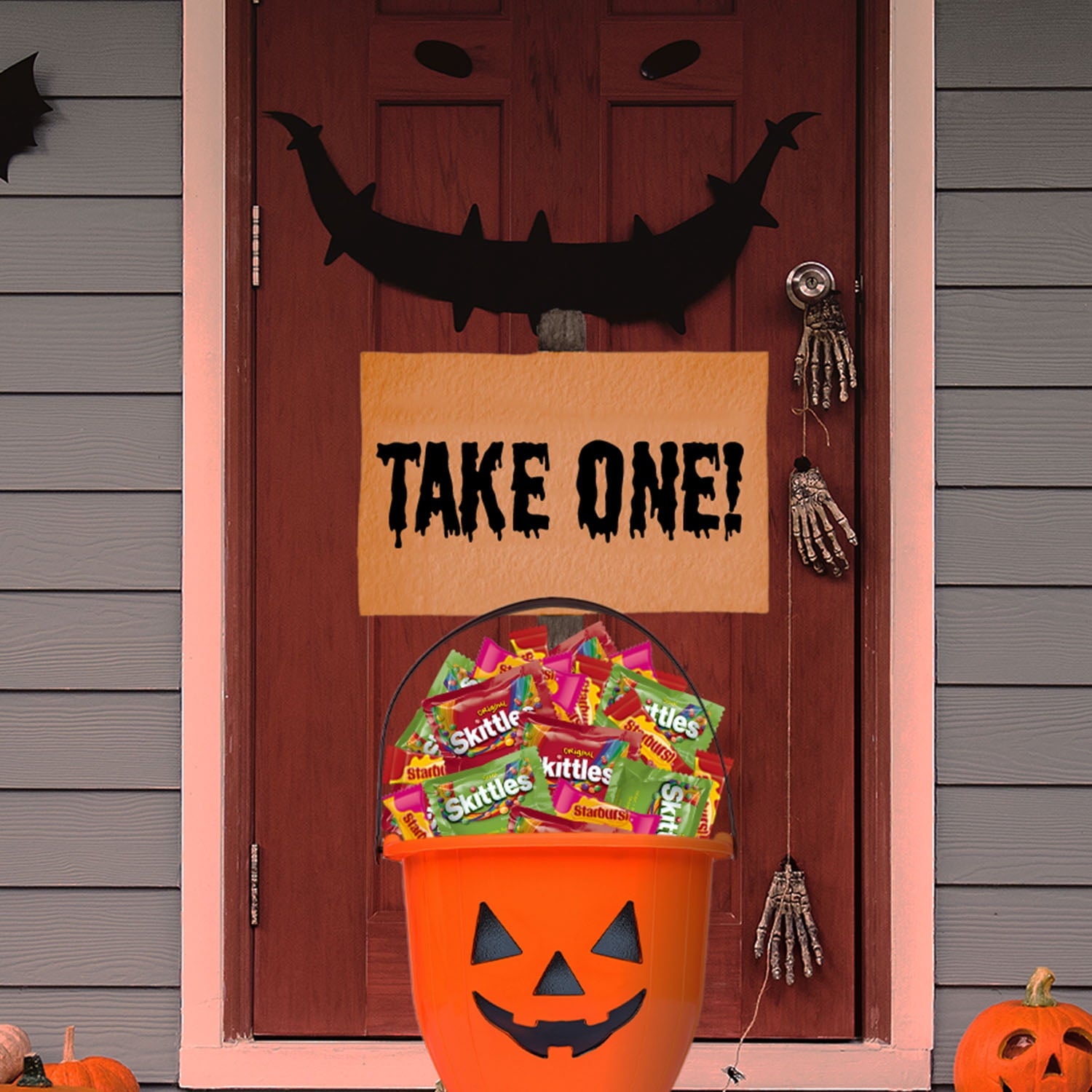 Skittles Fun Size Chewy Halloween Candy Variety Pack - 50 Ct Bulk Bag