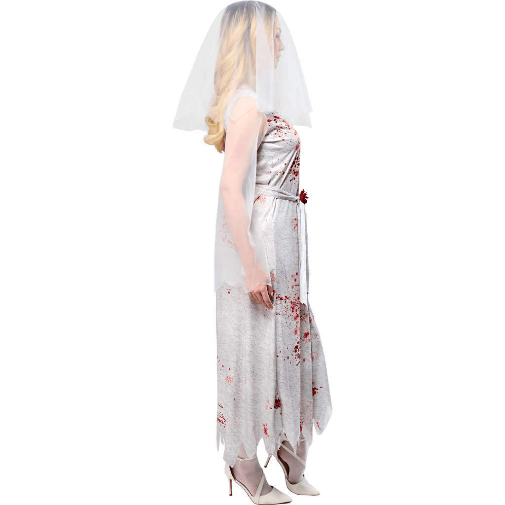 Ghost Bride Halloween Costume for Adults, Women's Size L (12/14), by Way to Celebrate