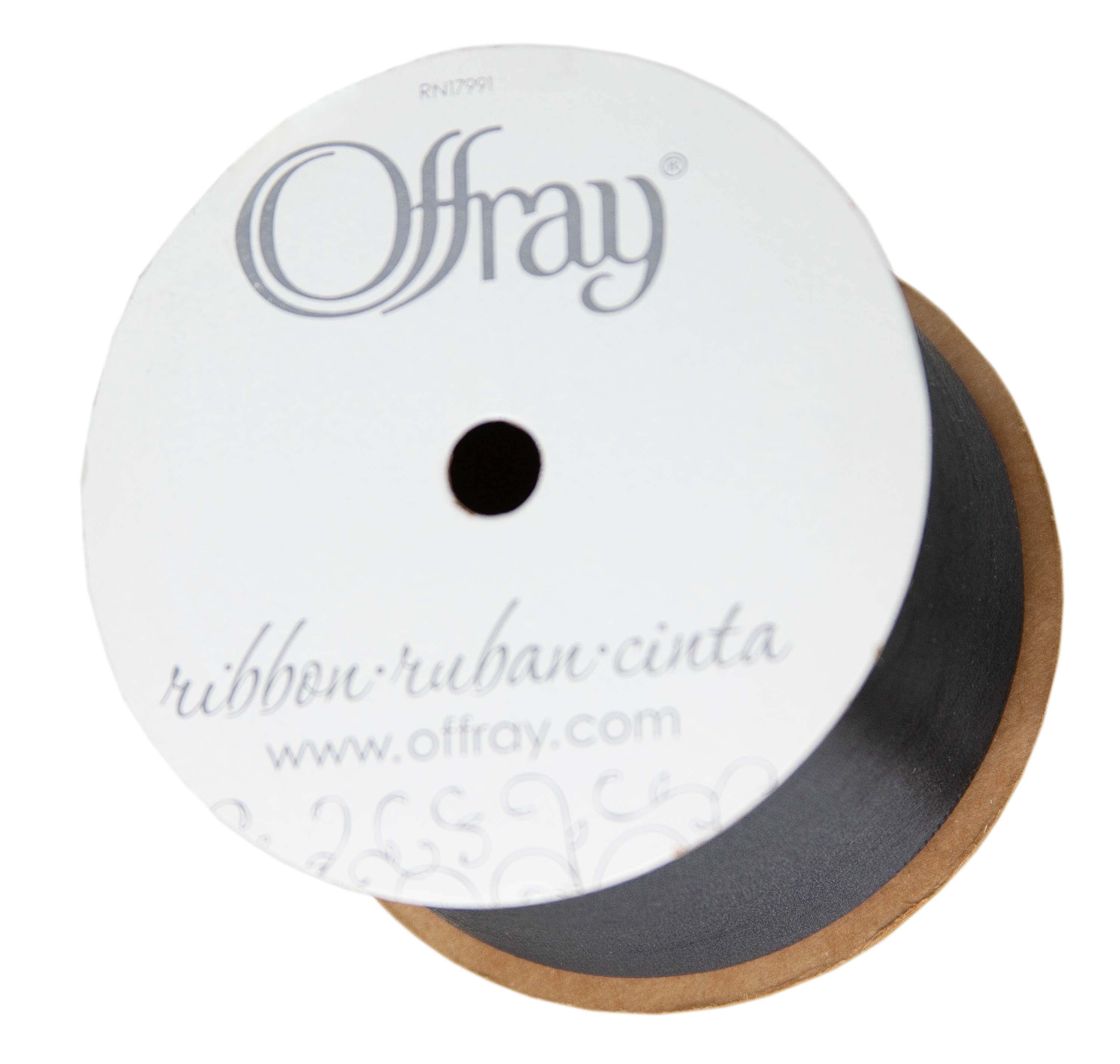 (2 pack) Offray Ribbon, Red 2 1/4 inch Single Face Satin Polyester Ribbon for Sewing, Crafts, and Gifting, 9 feet, 1 Each