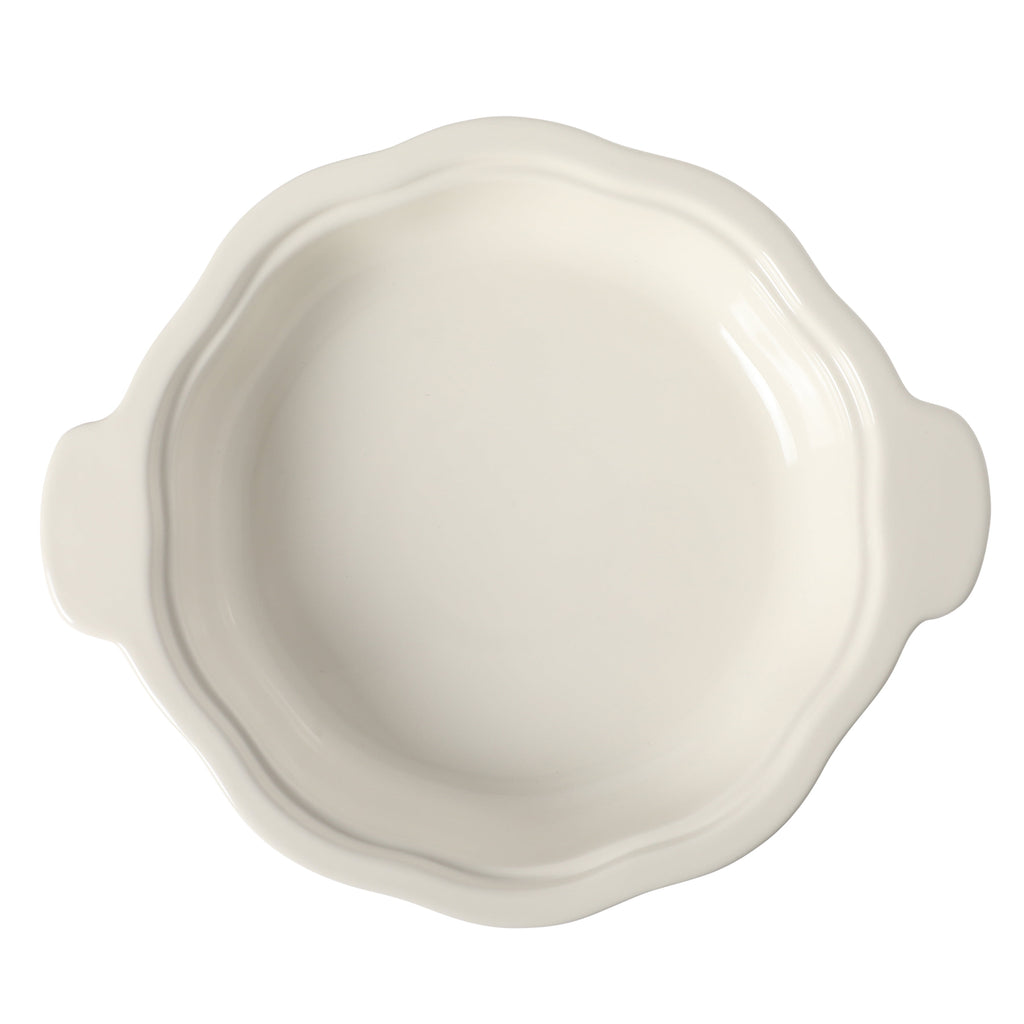 The Pioneer Woman Pumpkin Stoneware 10" Pie Dish with Lid, Linen