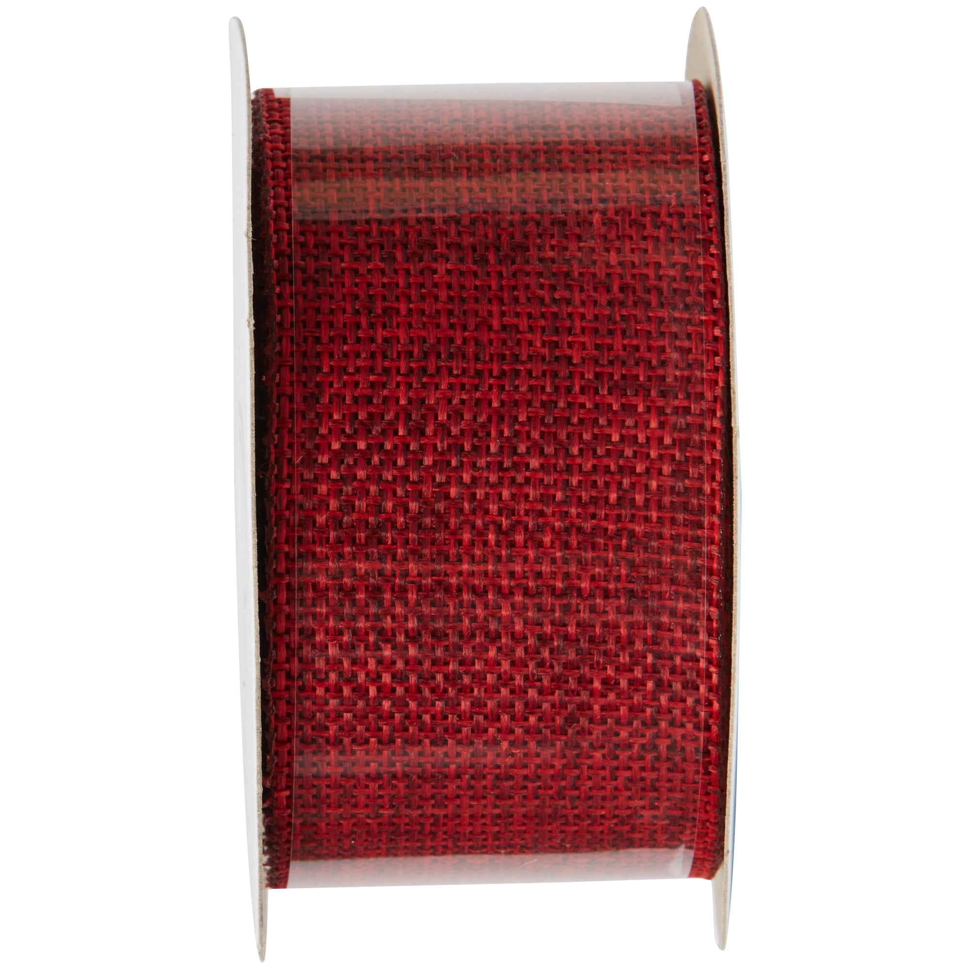 Offray Ribbon, Torrid Orange 1 1/2 inch Woven Burlap Woven Ribbon, 9 feet