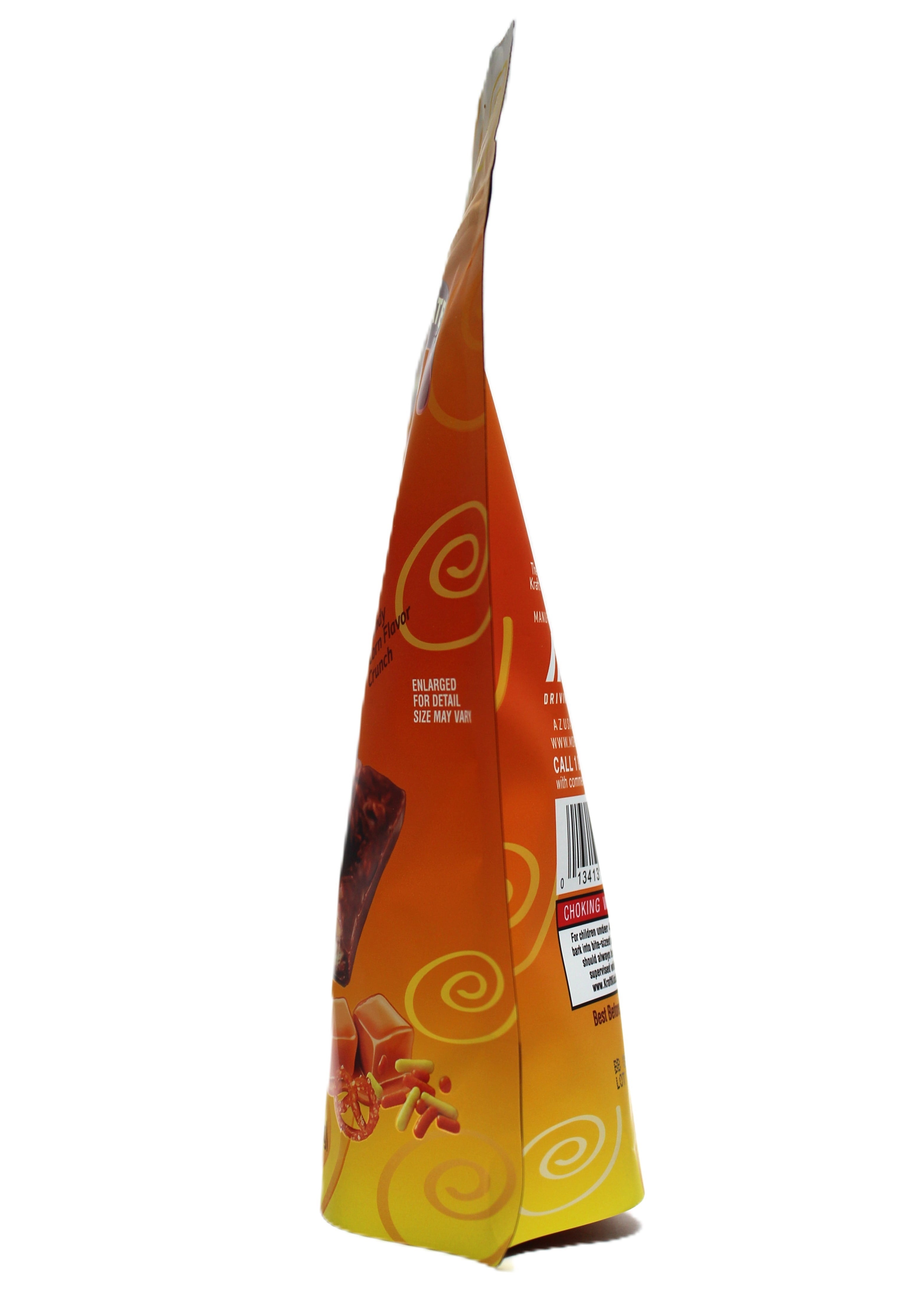 KRAFT CARAMELS Candy Corn Pretzel Bark, Milk Chocolate, 4.2 oz Bag