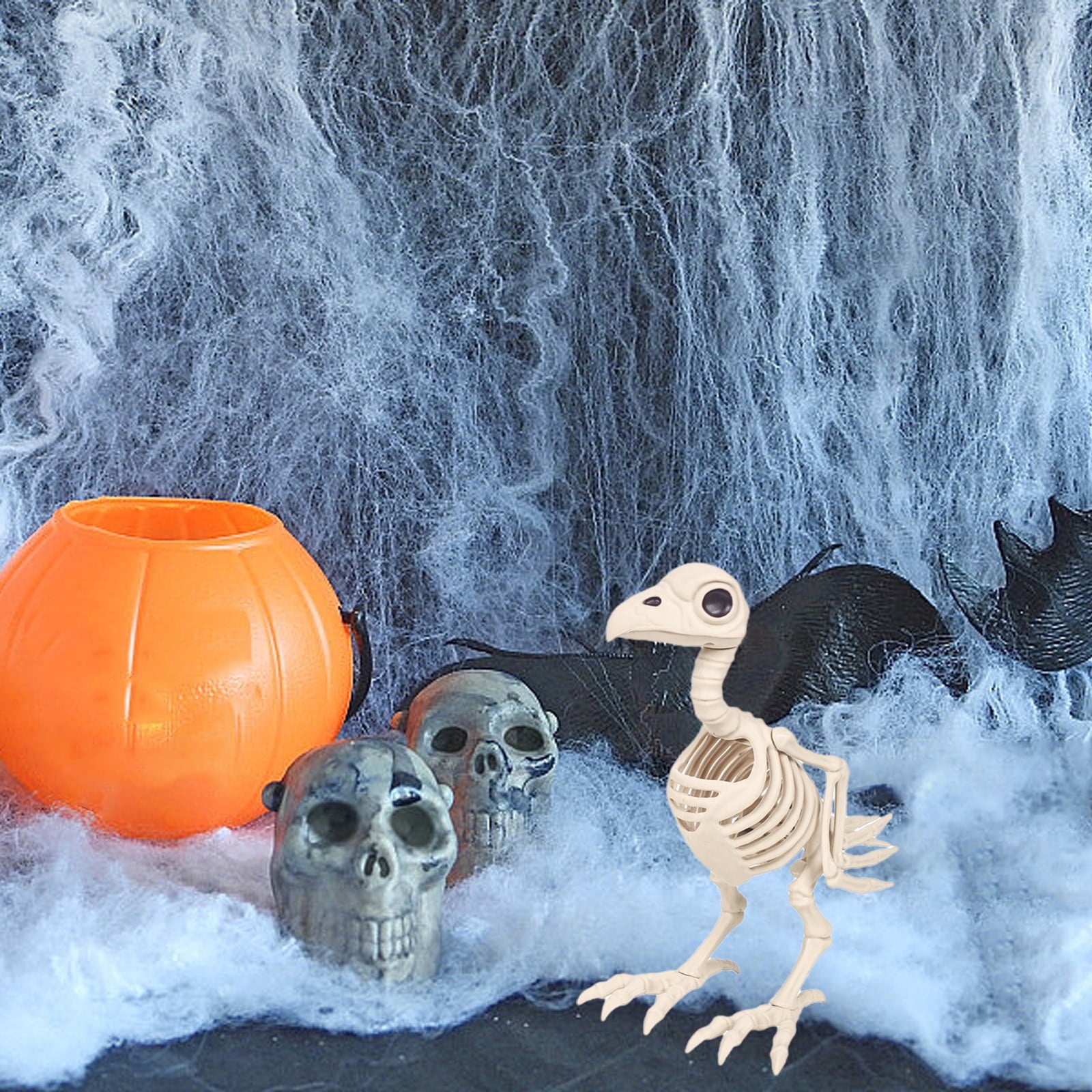 amlbb Halloween Decorations Outdoor Halloween Dark Terror Skeleton Decoration Props Set Up Ghost House Halloween Decor on Clearance