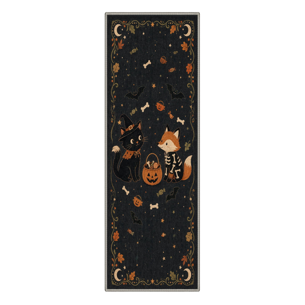 GENIMO 5'x7' Halloween Area Rug for Living Room, Washable Non Slip Soft Farmhouse Pumpkin Indoor Rug for Bedroom Dining Room Home Office, Vintage Sepia