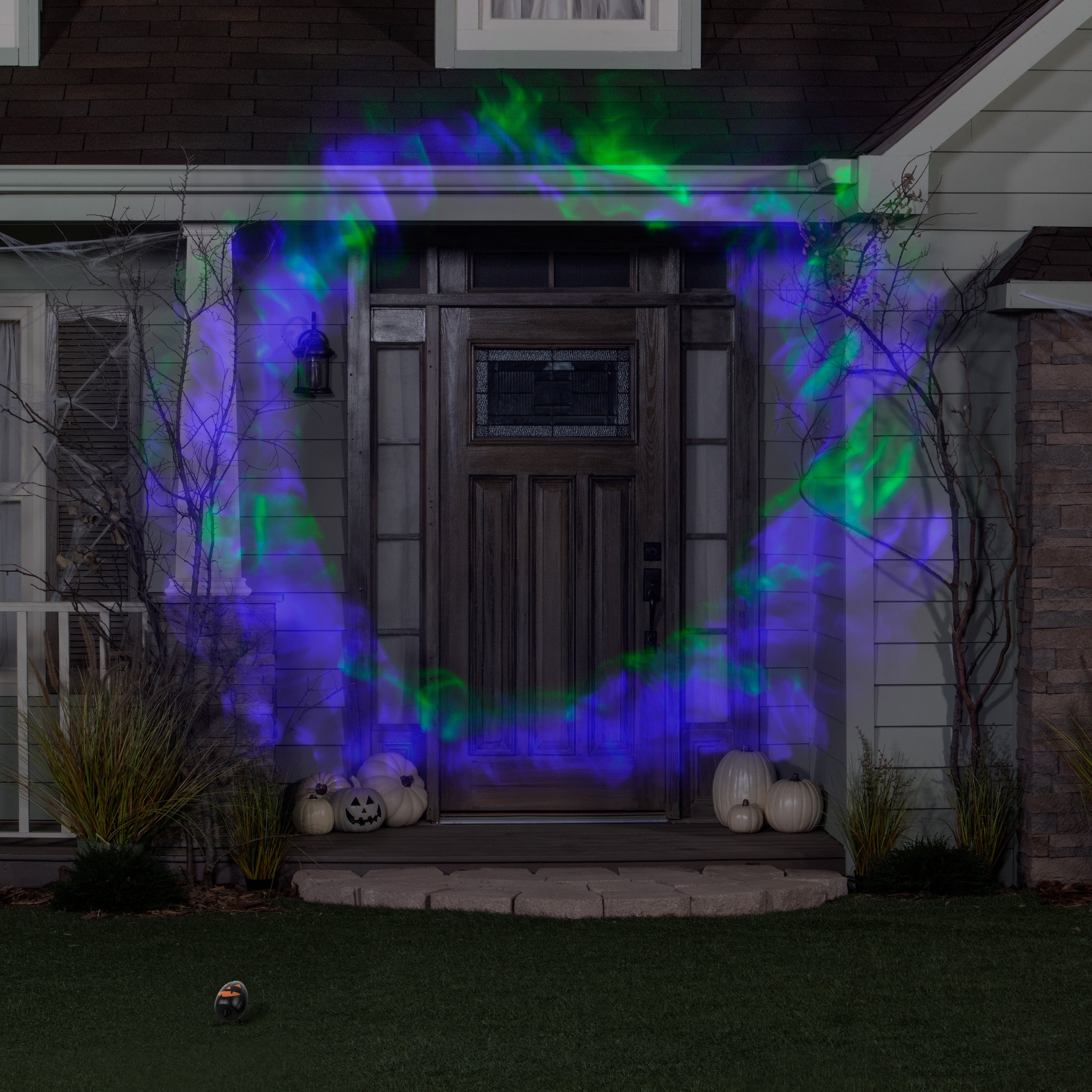 Gemmy Ring of Fire Multi-color LED Projector Lights Halloween Holiday Lighting, 5.59"