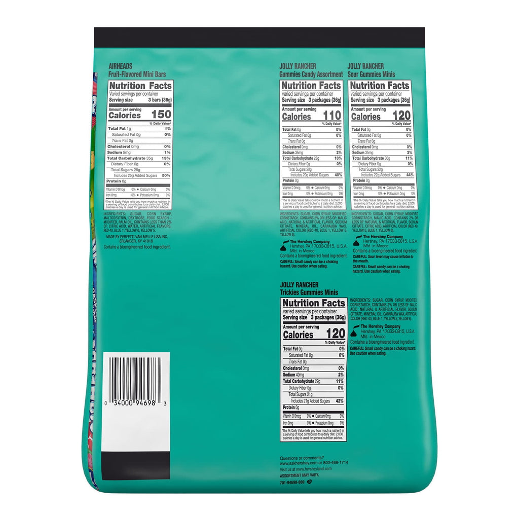 Hershey Assorted Fruit Flavored, Halloween Candy Bulk Bag, 40.69 oz (120 Pieces)