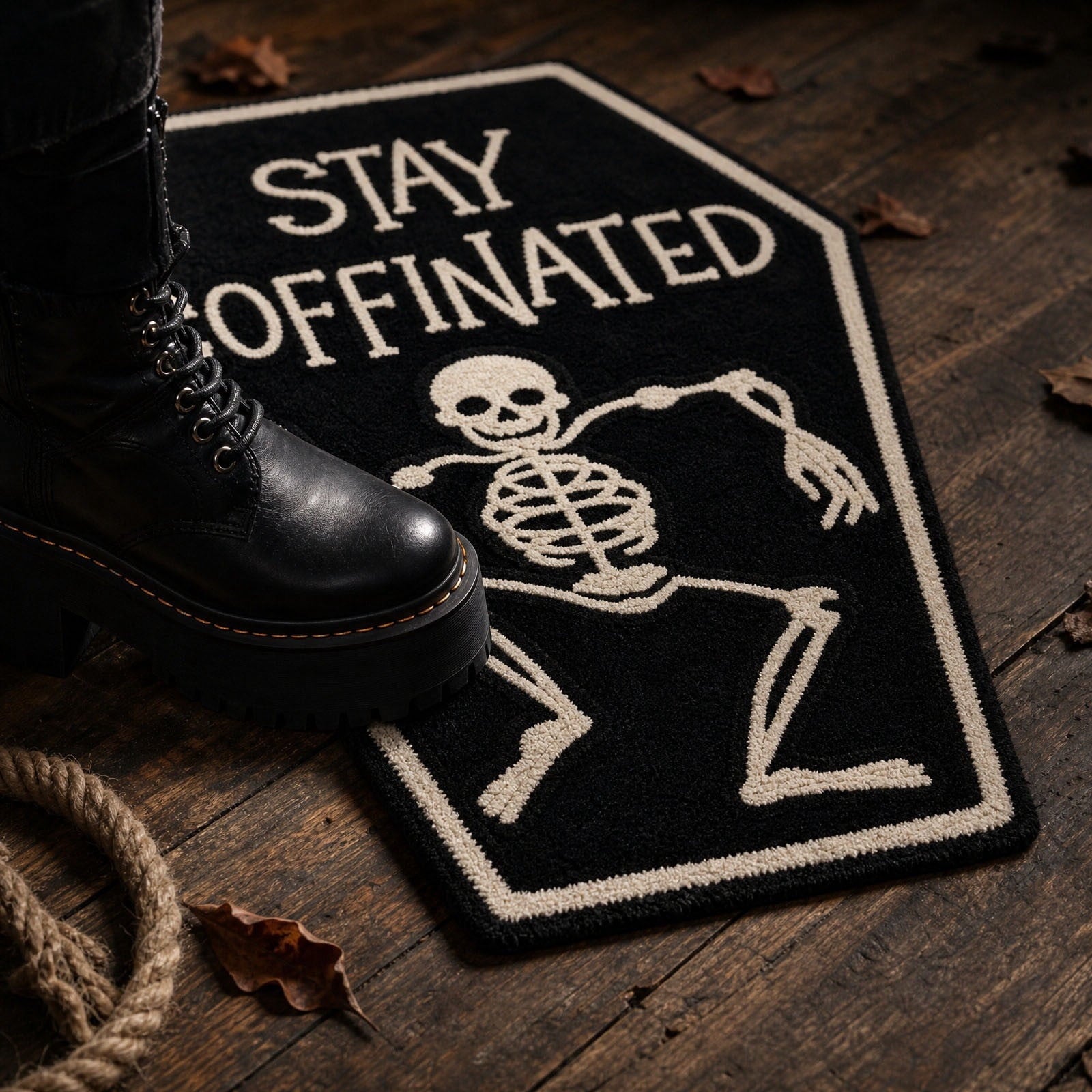 Halloween Ghost Door Mat, Cute Welcome Mat for Front Door Porch Entryway Haunted Outdoor Decor Spooky Decorative Entrance Doormat Non Slip Halloween Rug, 16" x 24"