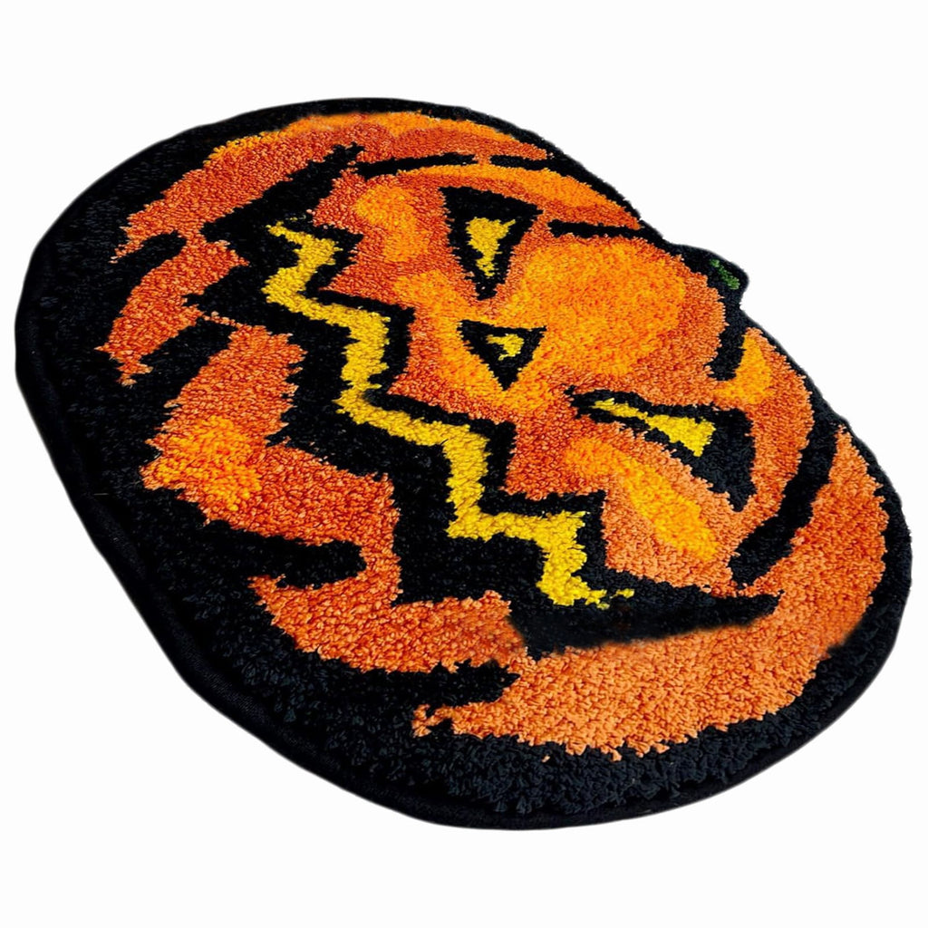 Halloween Bathroom Rugs，Farmhouse Halloween Rugs for Bathroom Decorations for The Home，Pumpkin Bath Mats，Holiday Cute Pumpkin Decor Non - Slip 15.7*23.6Inches