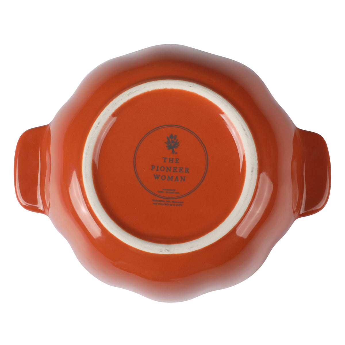 The Pioneer Woman 0.5 Qt Pumpkin Stoneware Mini Cocottes Set with Side Handles, Linen Finish, Set of 3
