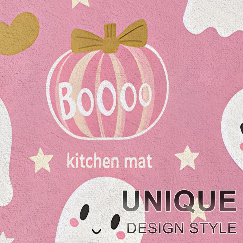 CCTFS Halloween Pumpkin Bat Candy 1Pc Flannel Mat and Kitchen Rugs,Soft Non-slip,Perfect for Home Bathroom