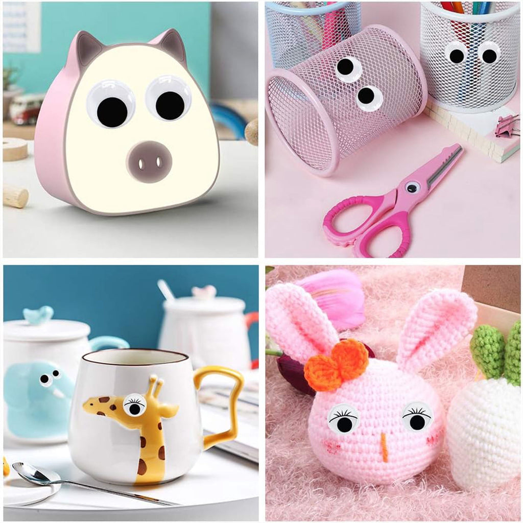 Livease 1700Pcs Googly Eyes Self Adhesive, Craft Sticker Wiggle Eyes for DIY, Multi Colors and Sizes