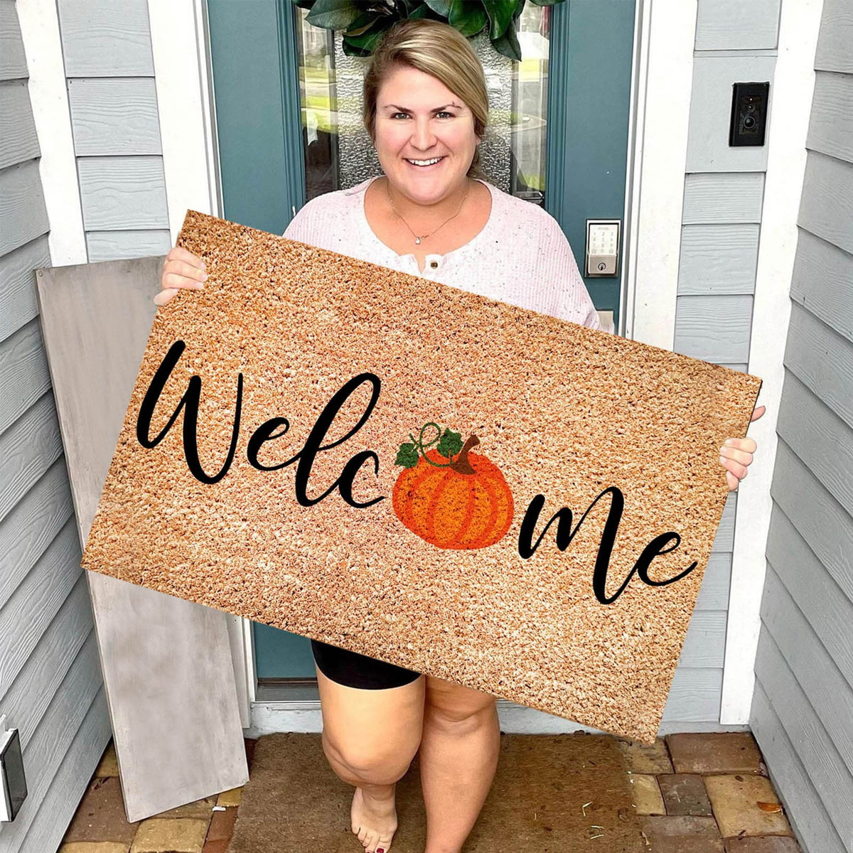 Yeetfub Warehouse Clearance 16x24IN Halloween Door Mat Pumpkin Funny Doormat All-Season Outdoor Indoor Doormat for Home Entrance Floor Outdoor Indoor Doormat for Outside Back Patio Floor Entry