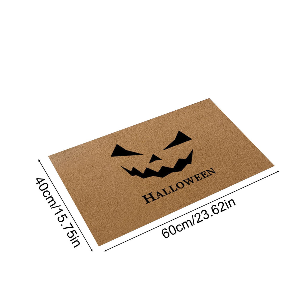 Halloween Ghost Door Mat, Cute Welcome Mat for Front Door Porch Entryway Haunted Outdoor Decor Spooky Decorative Entrance Doormat Non Slip Halloween Rug, 16" x 24"