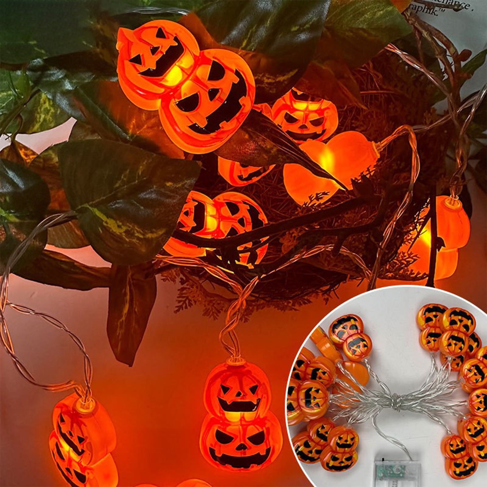 Darzheoy Halloween String Lights, 20 LED 10 FT Scene Decoration LED Lights Halloween Decorative Light Festive Scene Layout Lights for Indoor Outdoor Decor Holiday Decoration