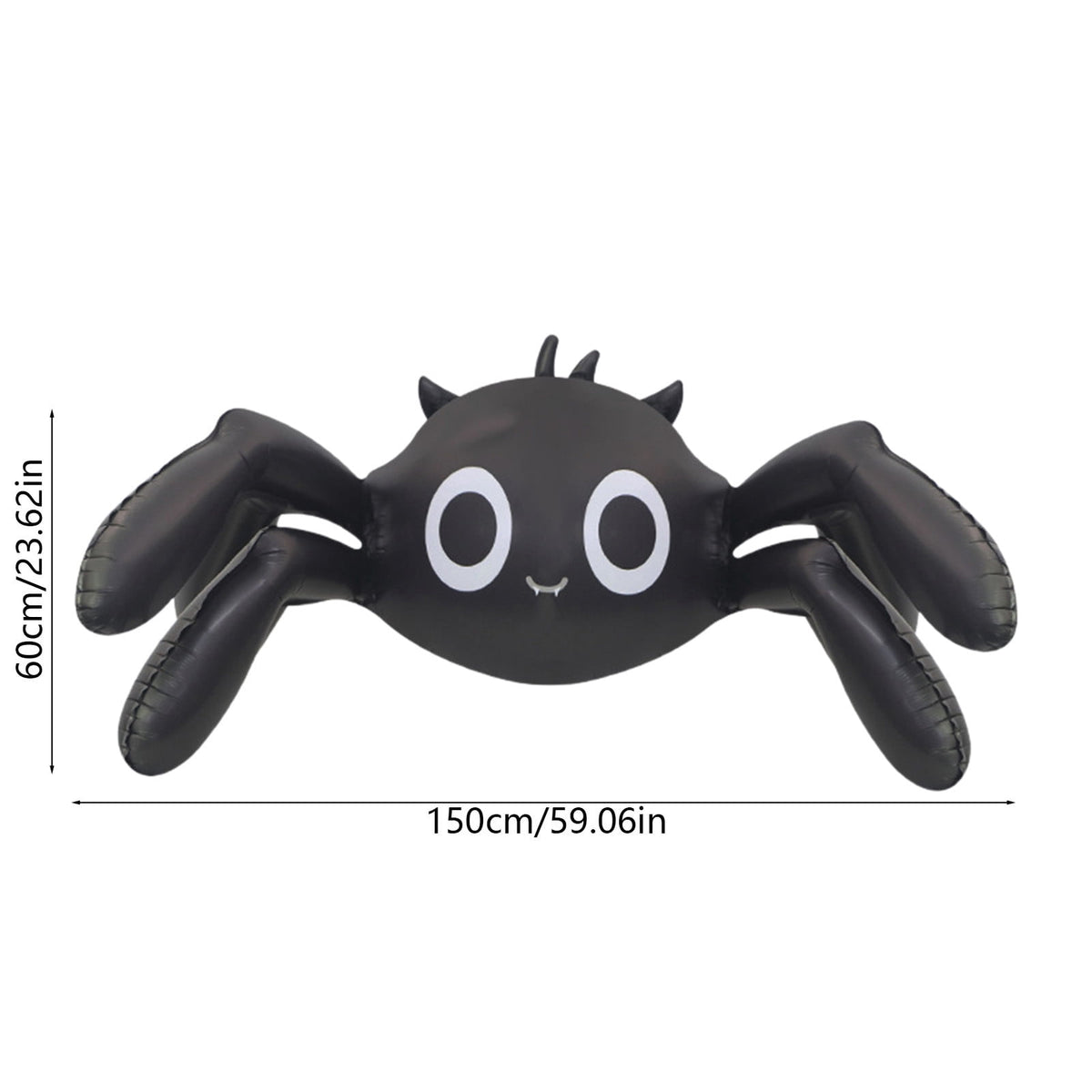 TaTaai Gift Spider Foil Balloon, Large Cute 6-Legged Black Spider Design Mylar Balloon for Spooky Trick-or-Treating, Decorations, and Halloween Party Supplies