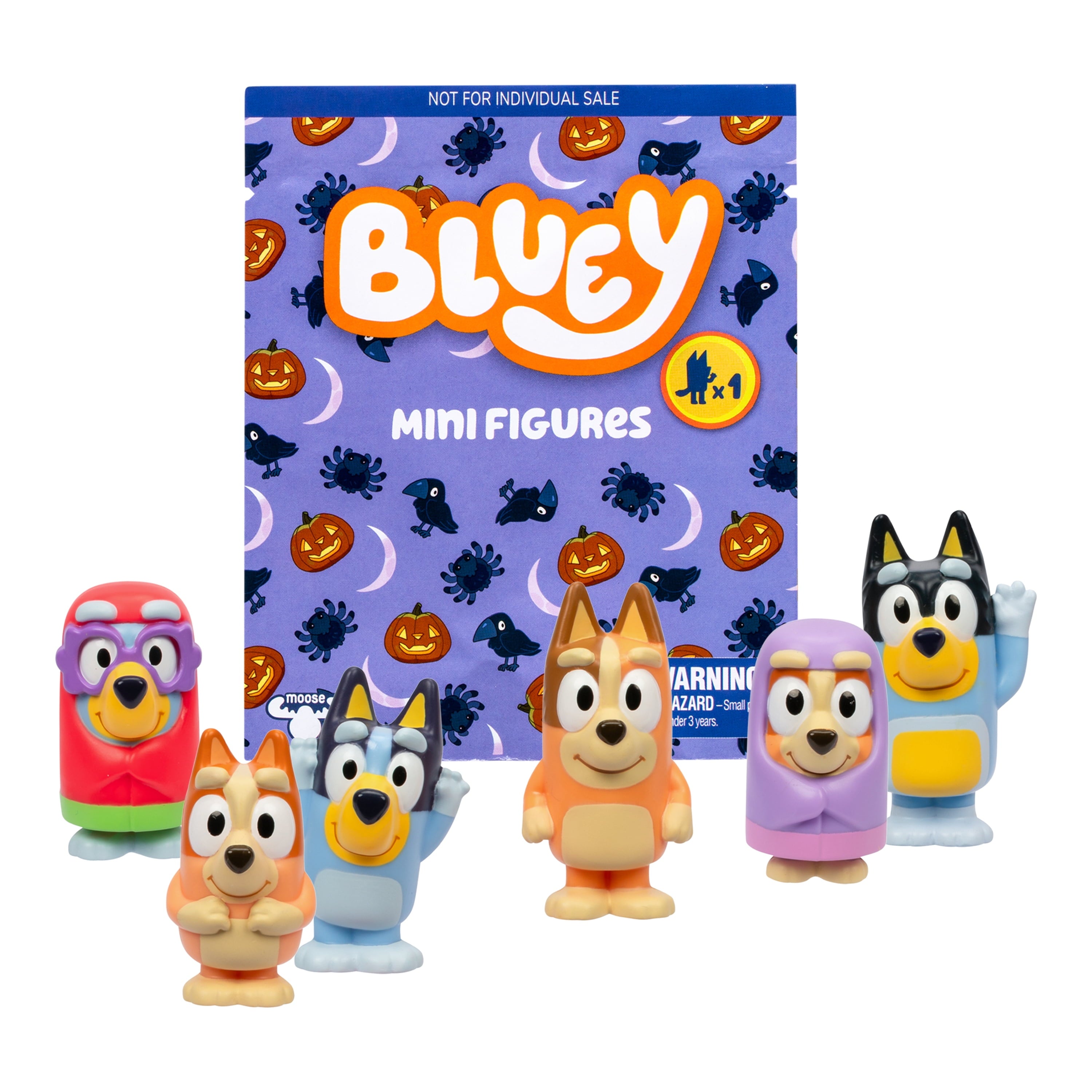 Bluey Mini Figure Multi-pack, Contains 25 Individually Bagged 1 inch Bluey Mini Figures, Perfect for Bluey Fans! Ages 3+, Walmart Exclusive