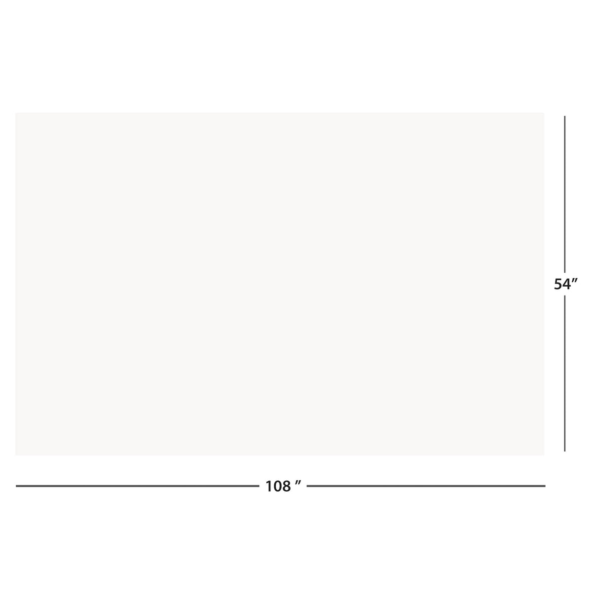 1 Count 54 IN x 108IN White Rectangular Plastic Table Covers by Way To Celebrate