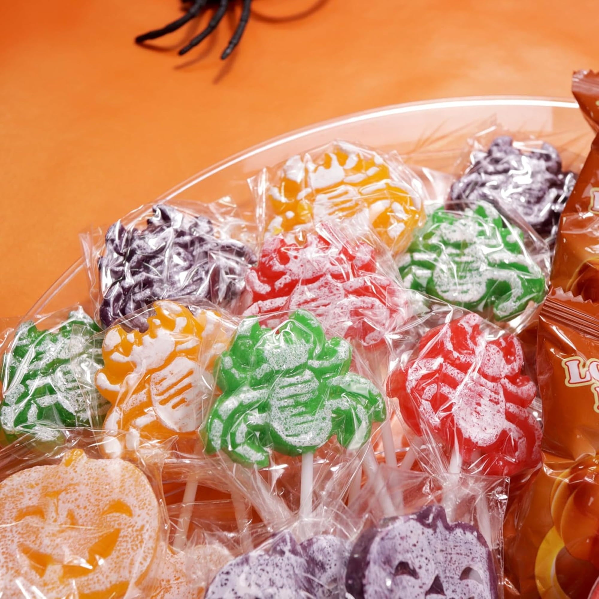 Spider Tattoo Lollipops, Halloween Candy, 24 Count, 10.16 Ounce Box