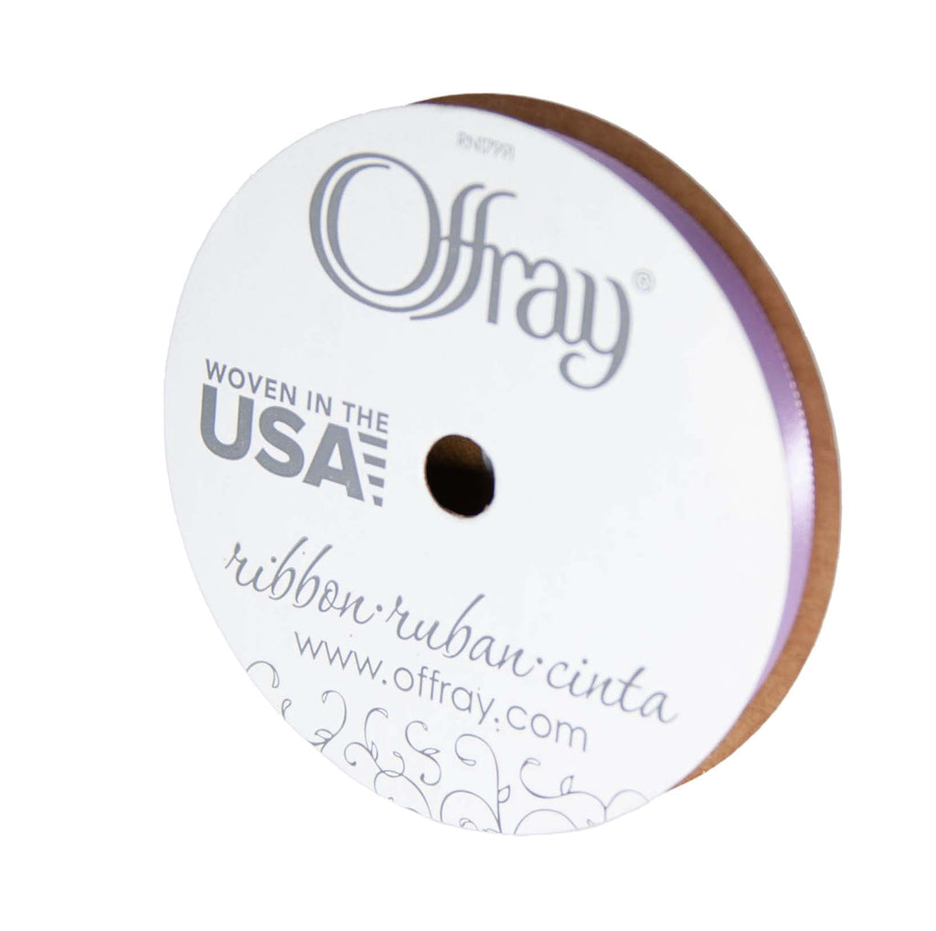 Offray Ribbon, Red Wine 3/8 inch Single Face Satin Polyester Ribbon, 18 feet