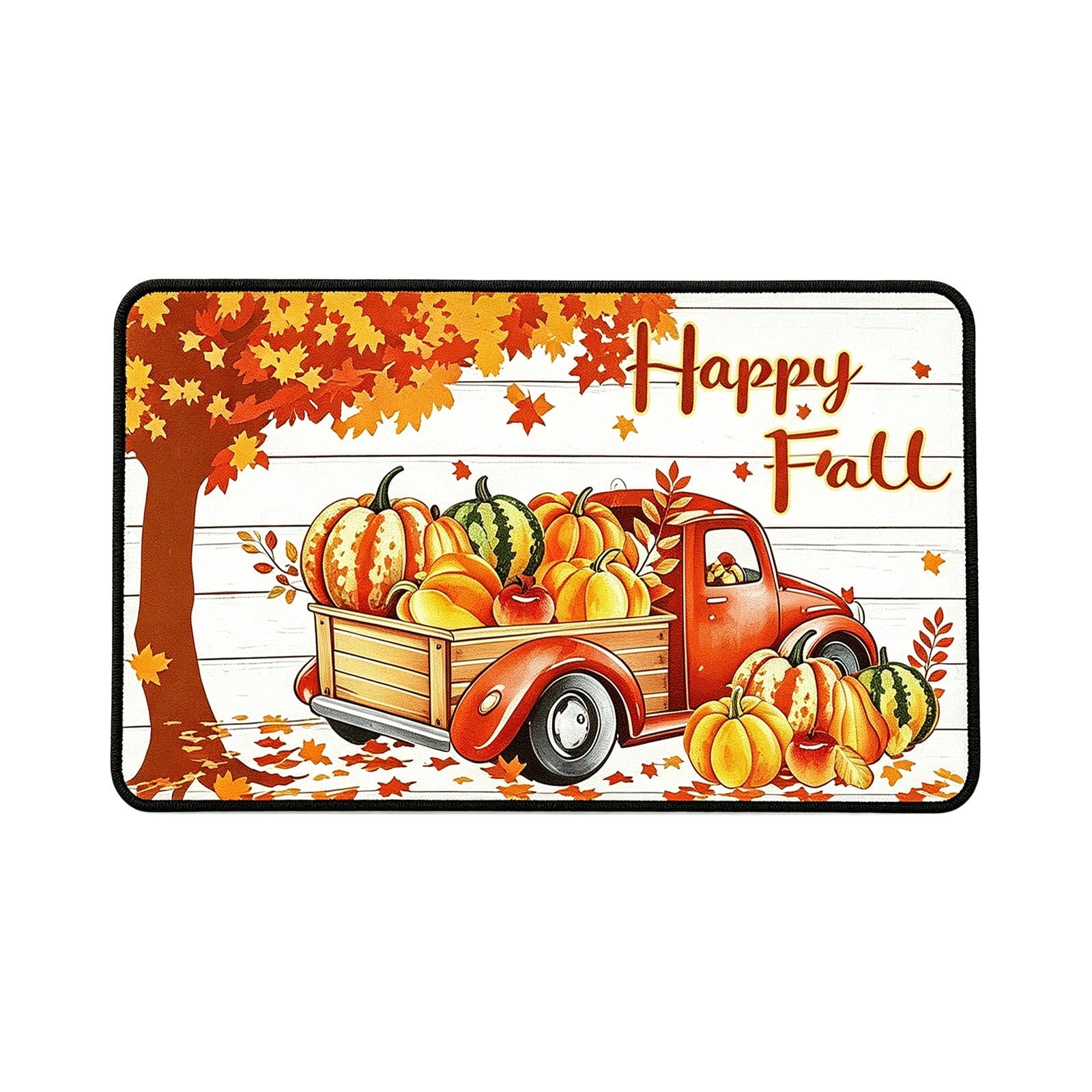 Autumn Door Mat for Entryway, 16x24 Inch, Fall-Themed Floor Doormat for Home Decor, Non-Slip Rug Mat for Living Room, Kitchen, Bedroom, Gifts for Fall Lovers (E)