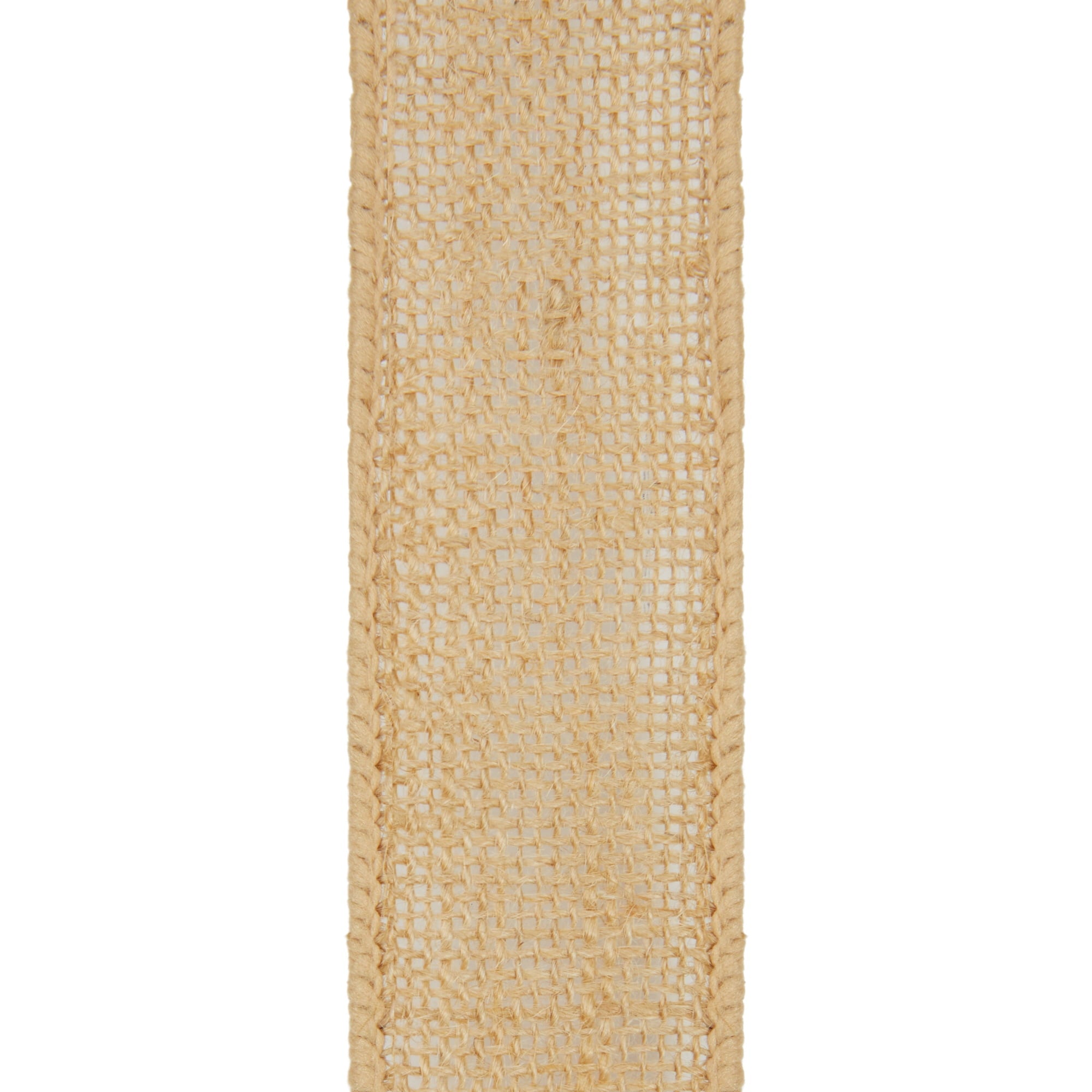 Offray Ribbon, Natural 2 1/2 inch Woven Burlap Ribbon for Crafts, Gifting, and Wedding, 9 feet, 1 Each
