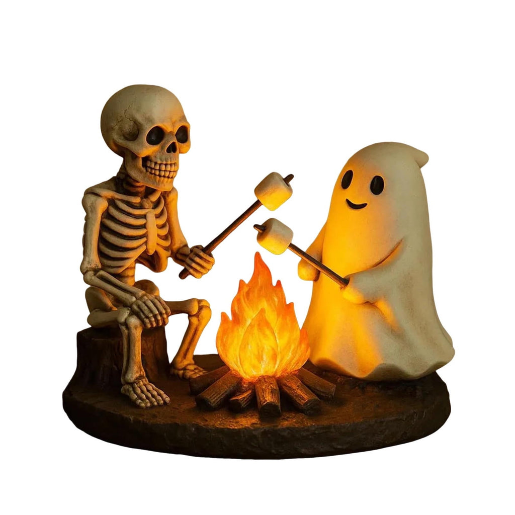 Clearance Halloween Decor-Halloween Decorations Indoor-Light up Ghost in Glass Like-Cute Ghost with Light for Home Kitchen Mantel Tabletop Party Decor and Holiday Decorations Best Halloween Gifts