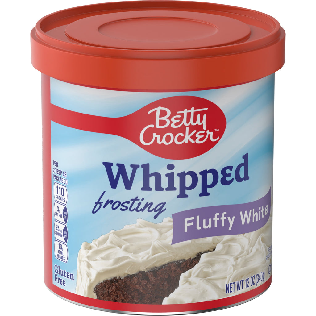 Betty Crocker Whipped Fluffy White Frosting, Gluten Free, 12 oz