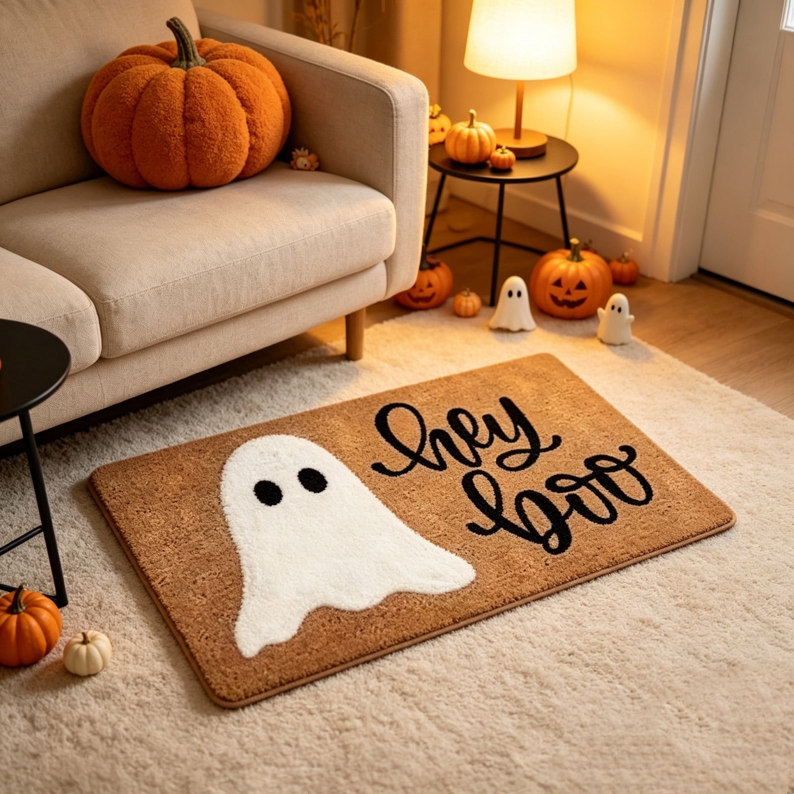 Autumn Door Mat for Entryway, 16x24 Inch, Fall-Themed Floor Doormat for Home Decor, Non-Slip Rug Mat for Living Room, Kitchen, Bedroom, Gifts for Fall Lovers (E)