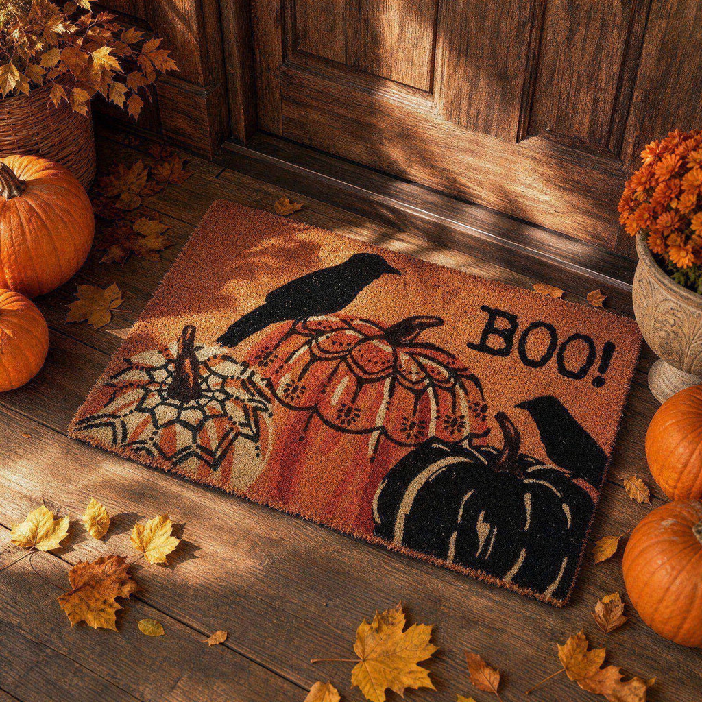 Halloween Door Mat,Halloween Rug,Halloween Porch Decor,Welcome Front Doormat Linen Rubber Layered Mats Nonslip Washable Halloween Decor For Front Porch Entryway