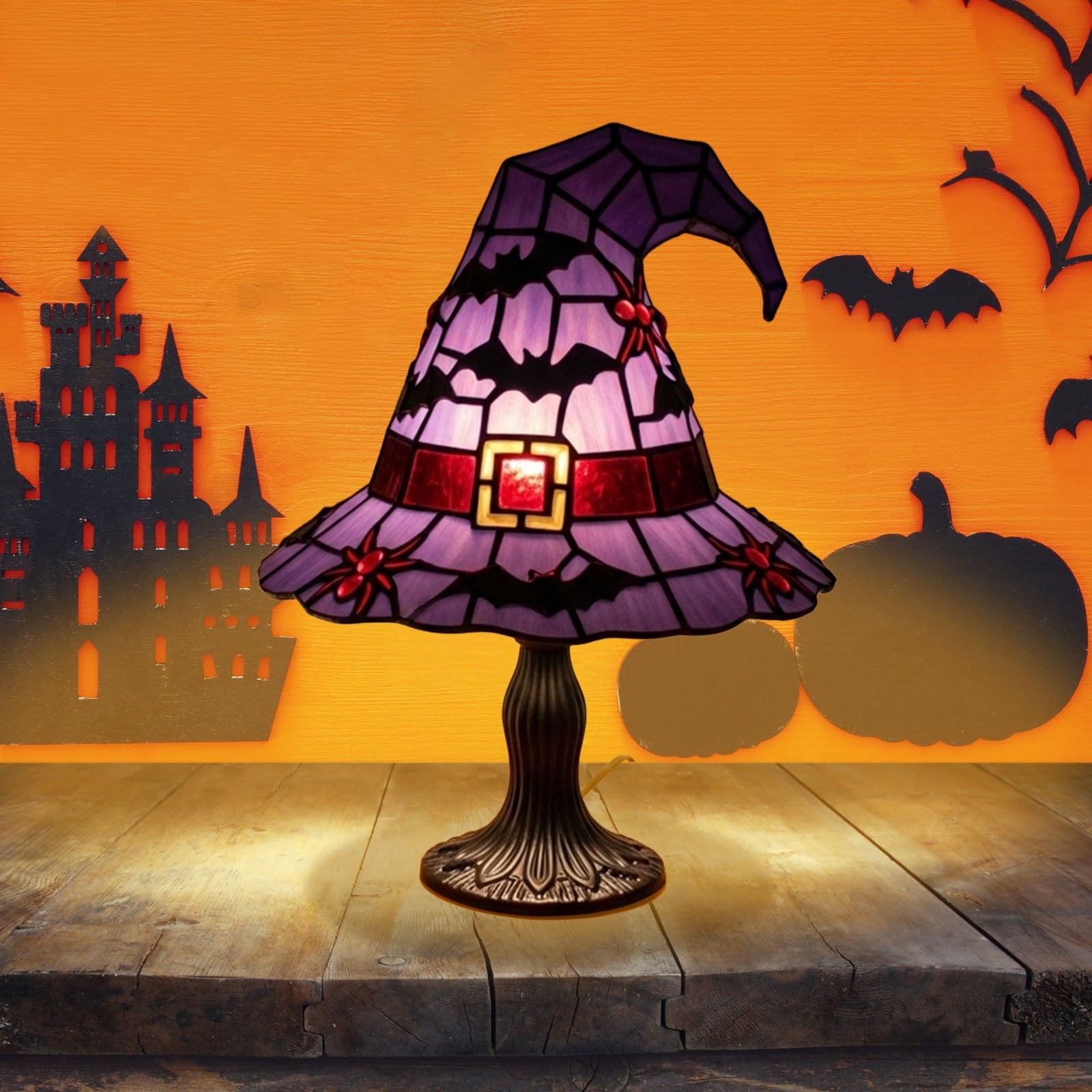 YZEGDCH Halloween 3D Ghost Campfire Flickering Night Light 2 Funny Roasting Marshmallows at Campfire LED Electric Faux Flameless Campfire Nightlight Funny Halloween Decor