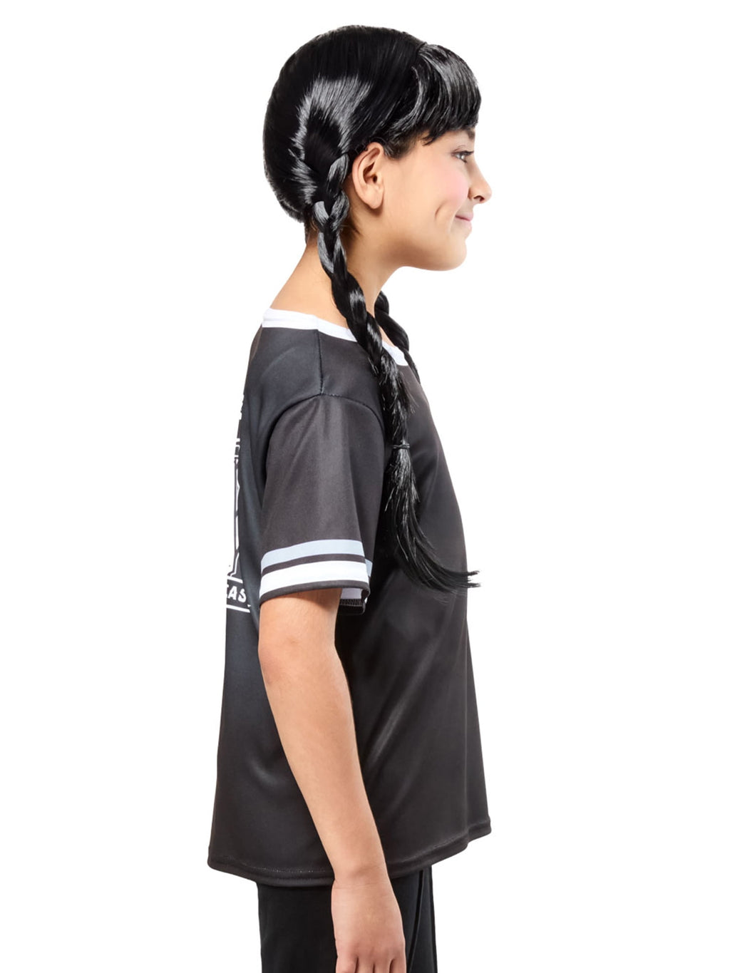 Wednesday Ophelia Hall Black Camp Outcast Costume Top for Kids by Rubies, Girls Medium
