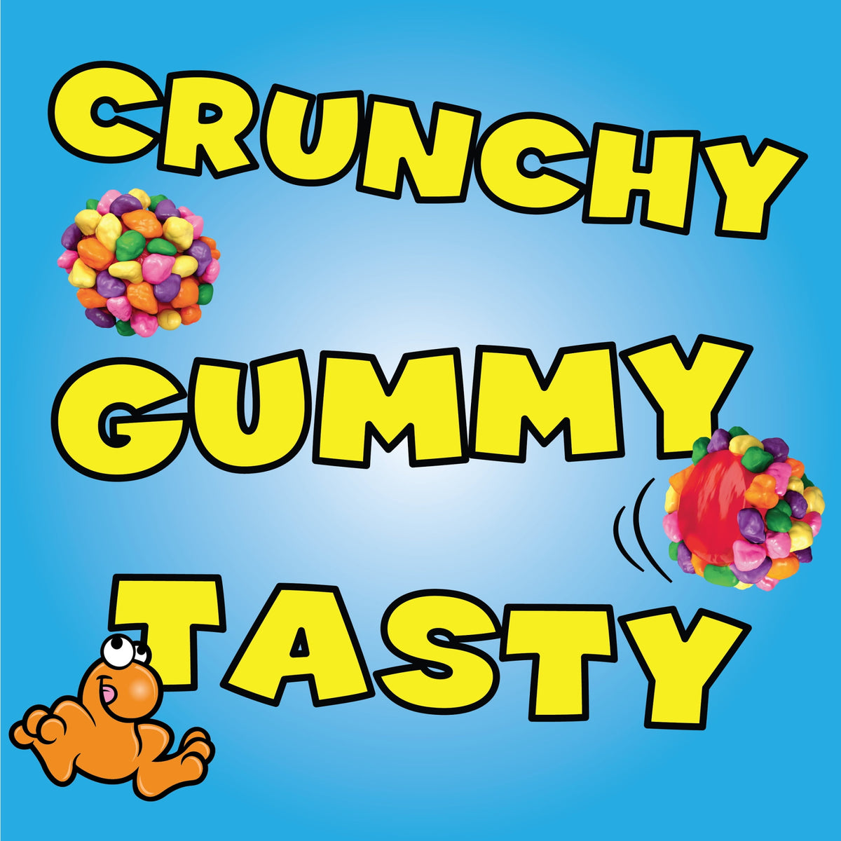 NERDS Gummy Clusters Candy, Rainbow, Crunchy and Gummy, 8 oz, 16 ct