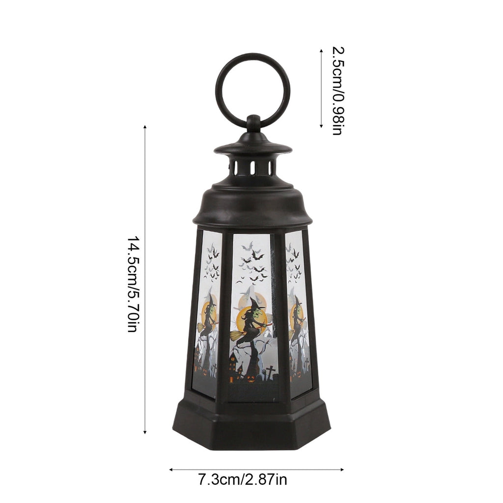 Djiypn Mini Lanterns 2Pack LED Small Lanterns Decorative Indoor Outdoor Hanging Lantern Decorative Candle Light Farmhouse Decor for Weddings Western Camping Party Halloween Christmas Decorations